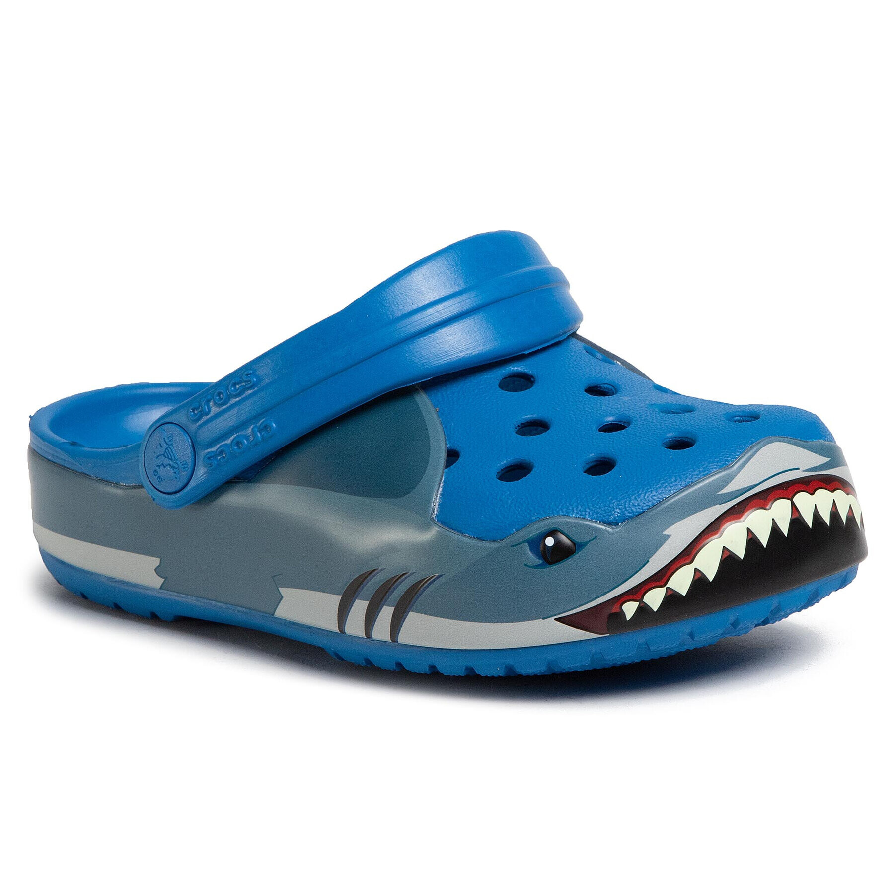 Crocs Șlapi Fun Lab Shark Band Clg K 206271 Albastru - Pled.ro