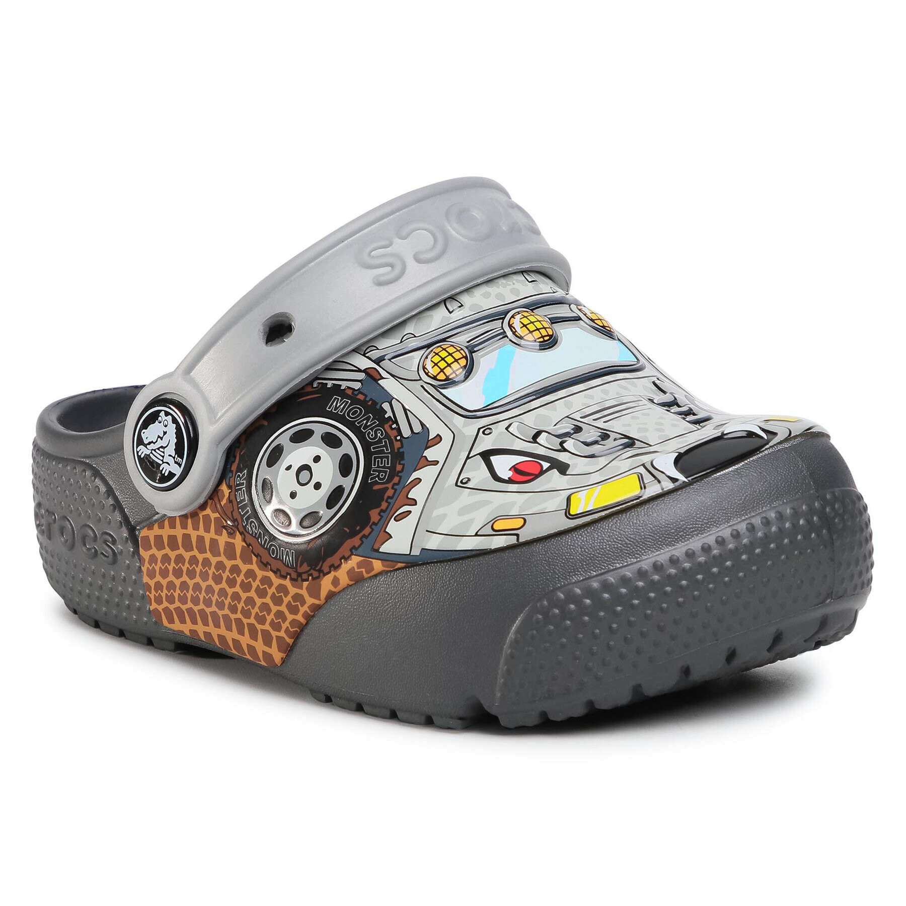 Crocs Șlapi funlab Lights 204133 Gri - Pled.ro