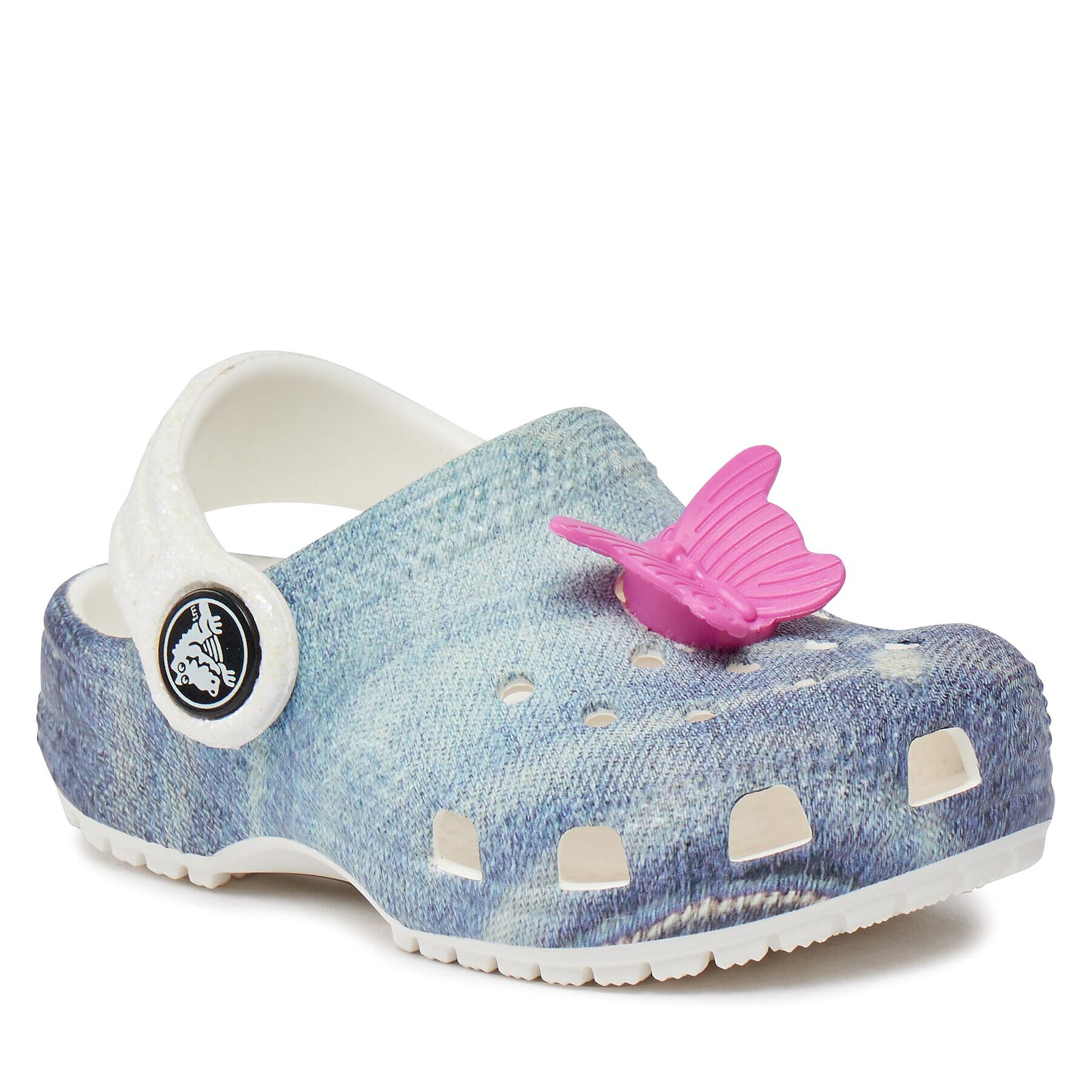 Crocs Saboți Classic Denim Clog T 208302 Alb - Pled.ro