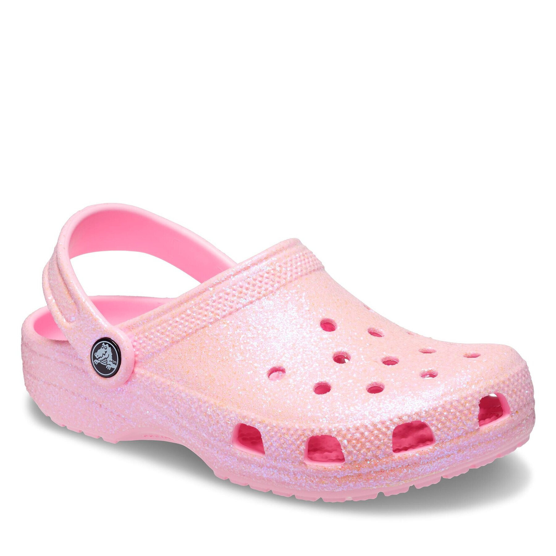 Crocs Saboți Classic Glitter Clog K 206993 Roz - Pled.ro