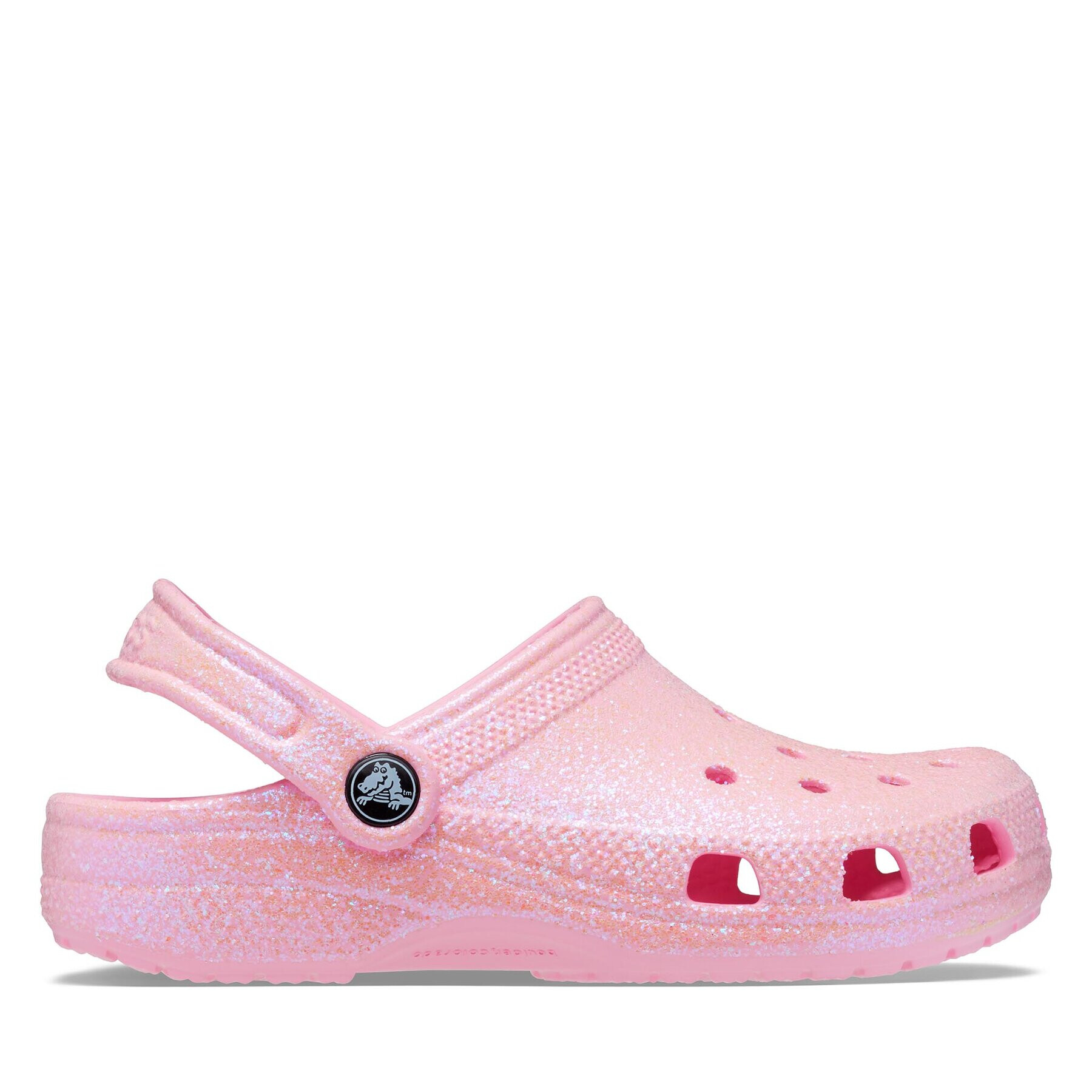 Crocs Saboți Classic Glitter Clog K 206993 Roz - Pled.ro