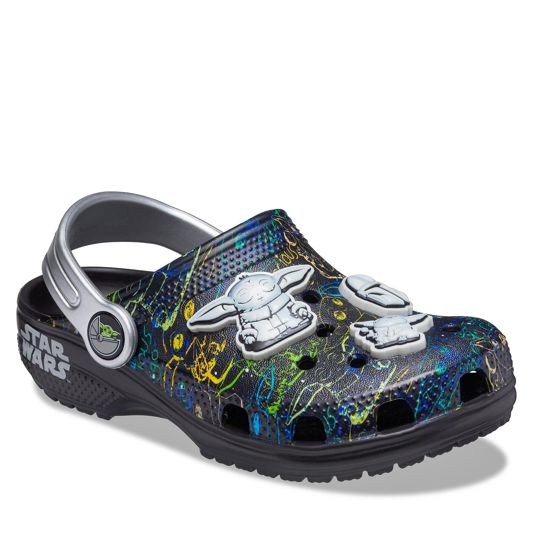 Crocs Saboți Classic Grogu Clog Kids 207893 Negru - Pled.ro