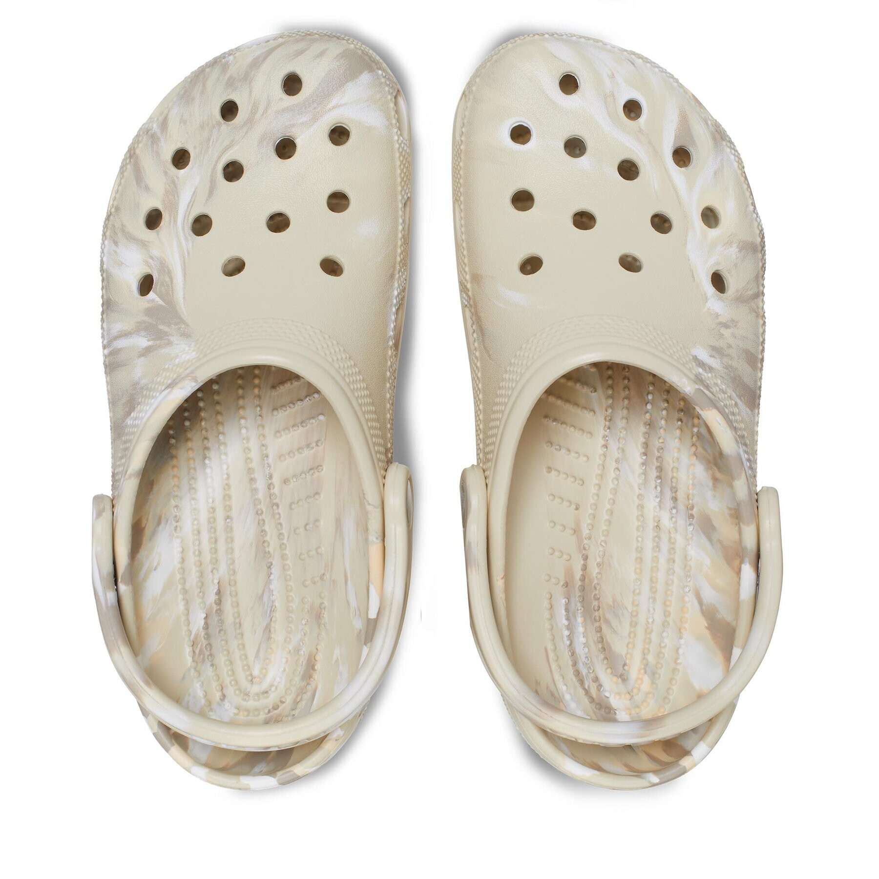 Crocs Saboți Classic Marbled Clog 206867 Bej - Pled.ro