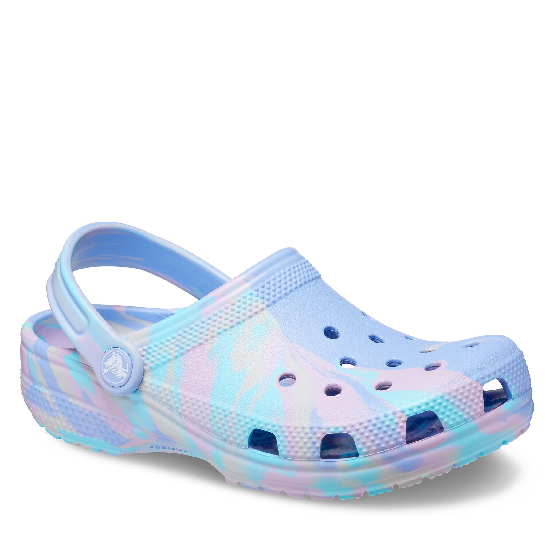 Crocs Saboți Classic Marbled Kids Clog 207464 Albastru - Pled.ro