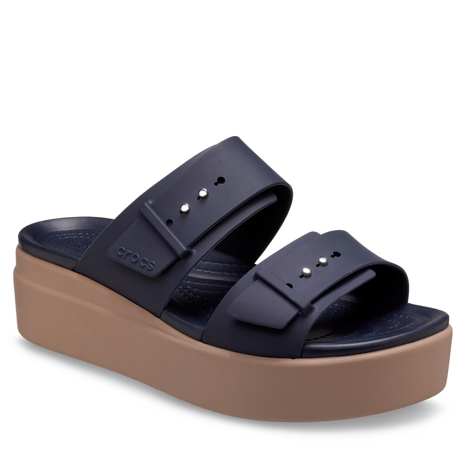 Crocs Sandale Brooklyn Low Wedge Sandal W 207431 Bleumarin - Pled.ro