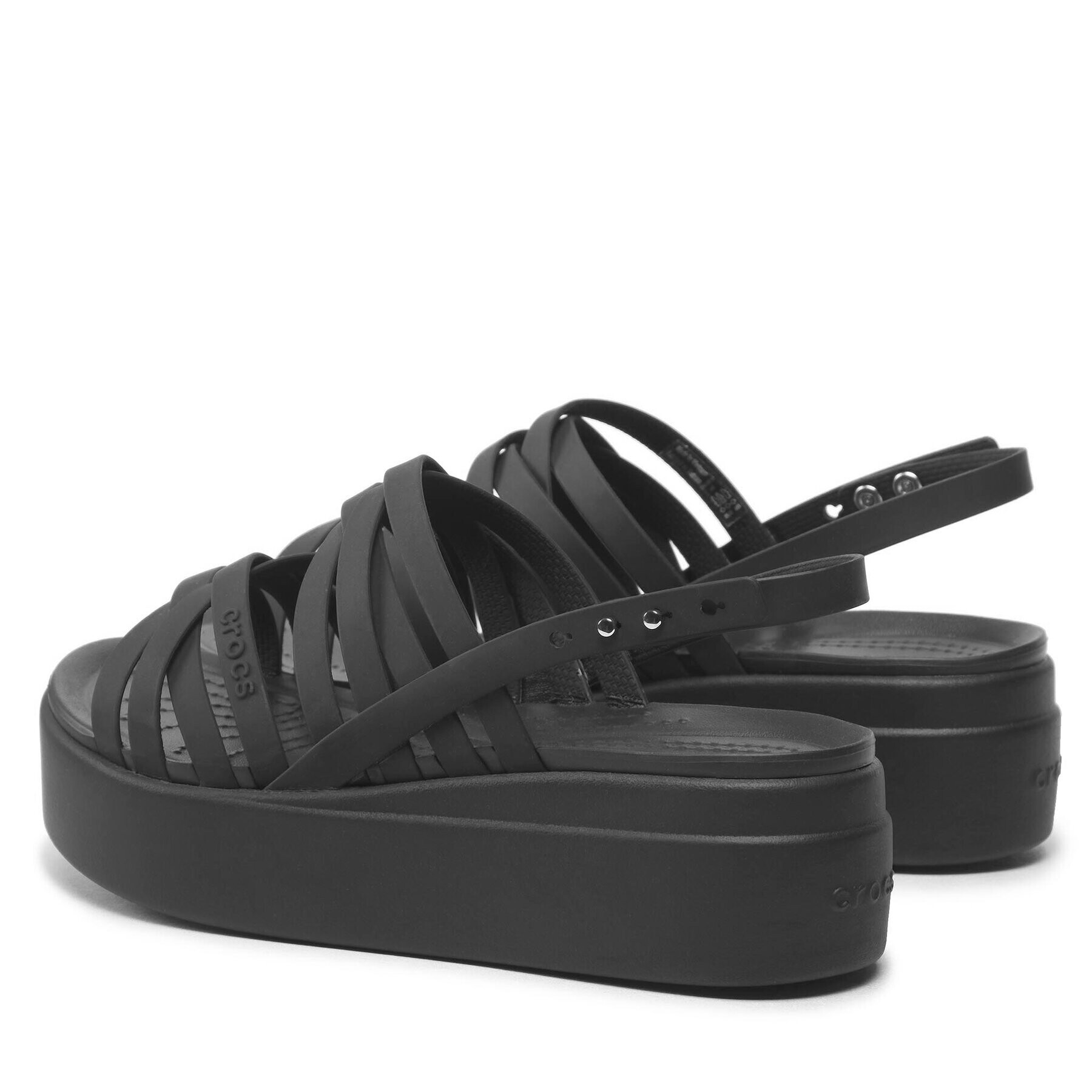 Crocs Sandale Brooklyn Strappy Lowwdgw 206751 Negru - Pled.ro