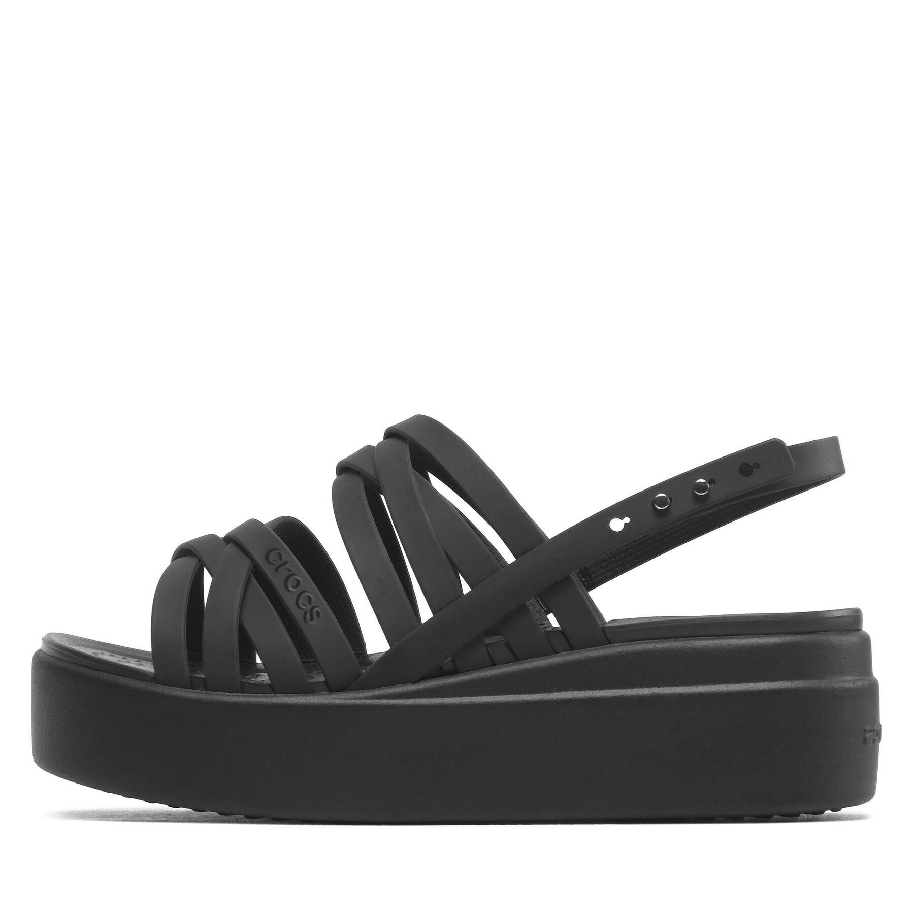 Crocs Sandale Brooklyn Strappy Lowwdgw 206751 Negru - Pled.ro