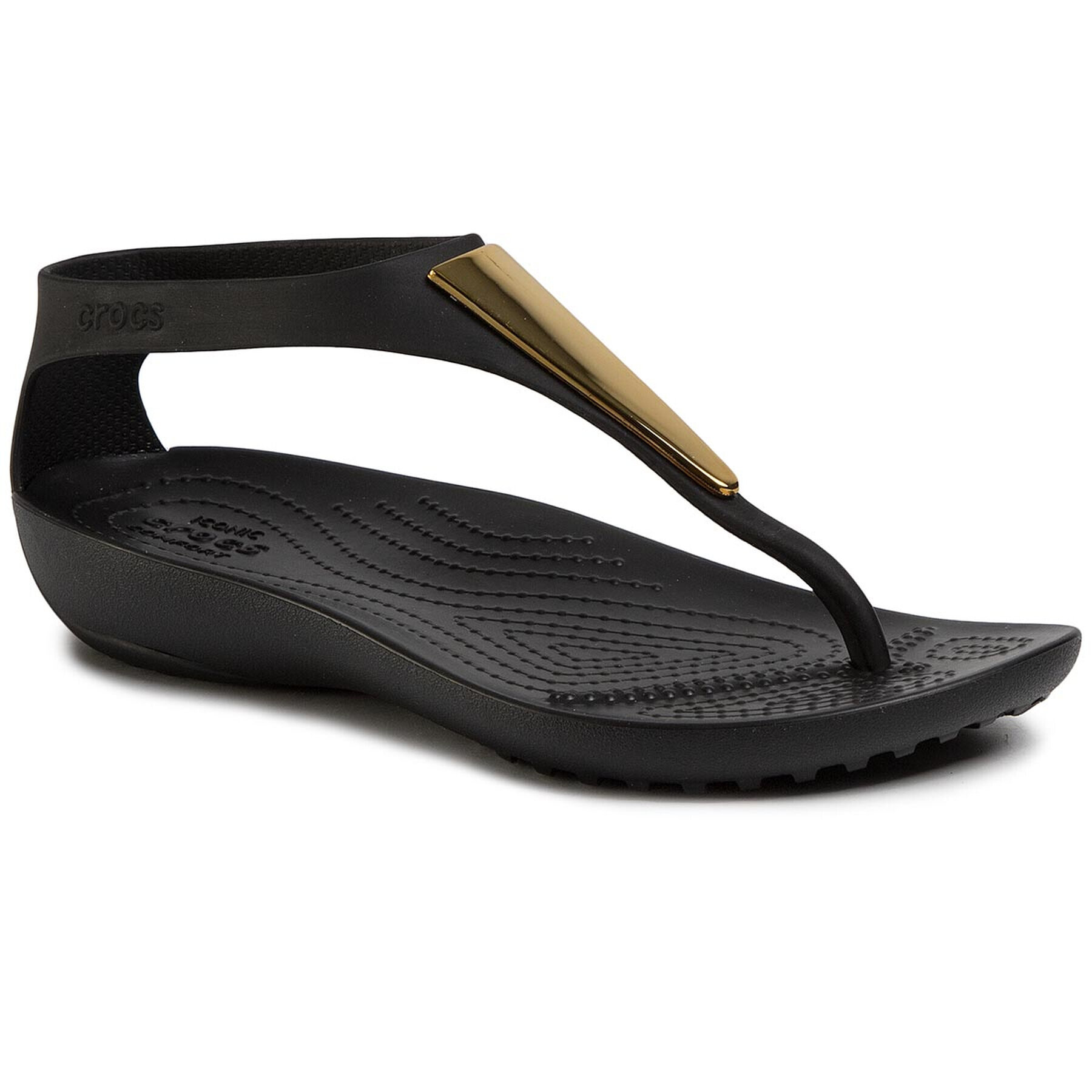 Crocs Sandale Serena Metallic 206420 Negru - Pled.ro