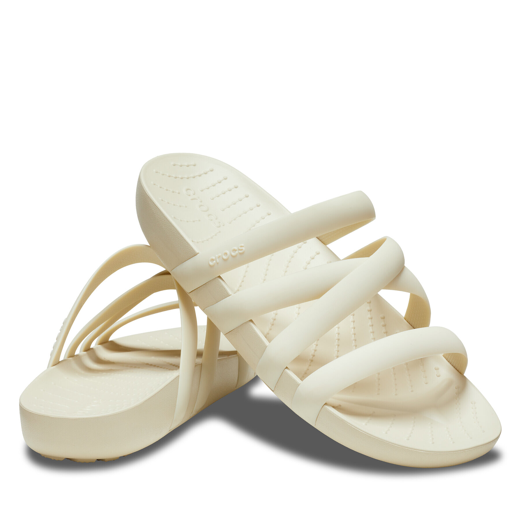 Crocs Şlapi Splash Strappy Sandal W 208217 Bej - Pled.ro