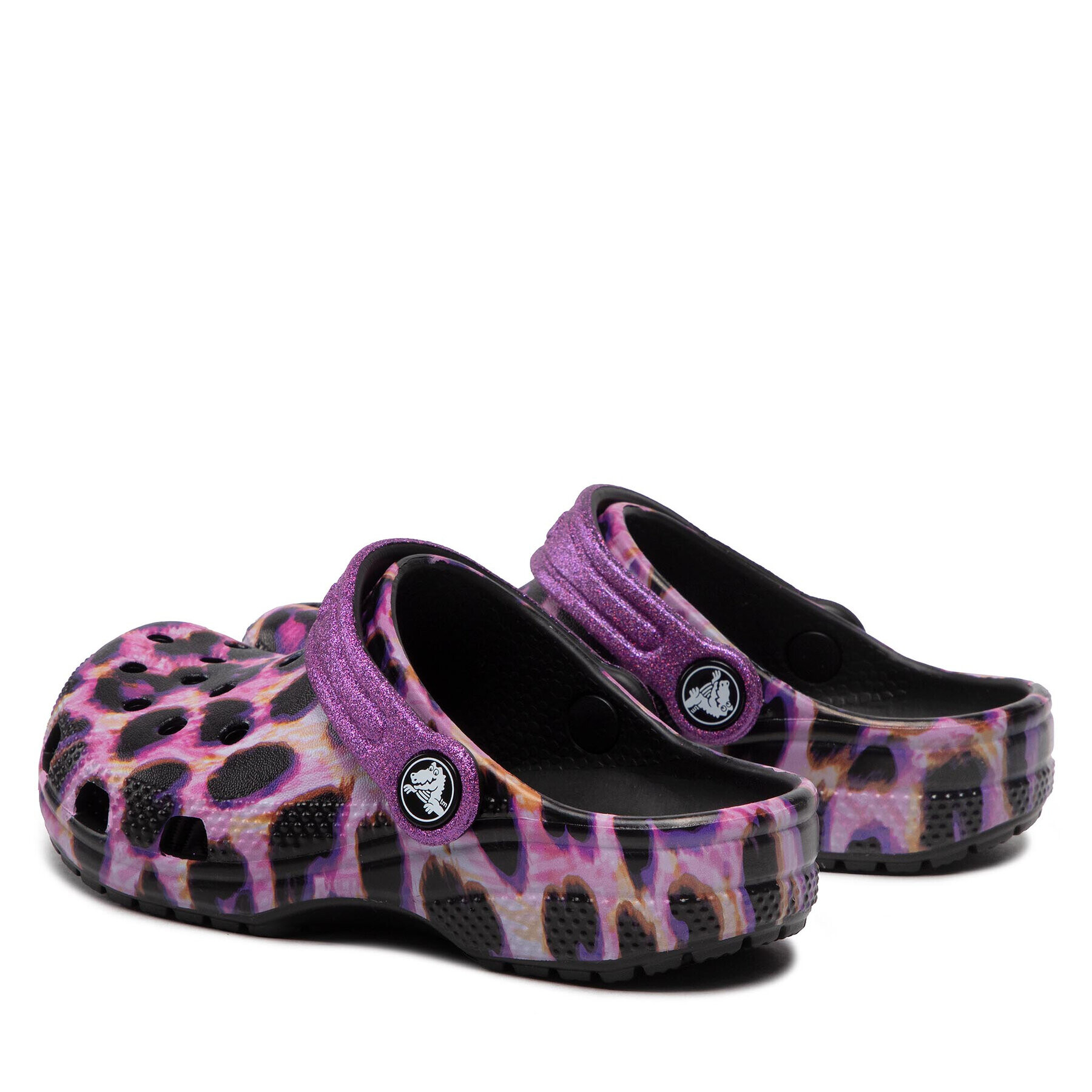 Crocs Șlapi Classic Animal Print Clog K 207600 Violet - Pled.ro