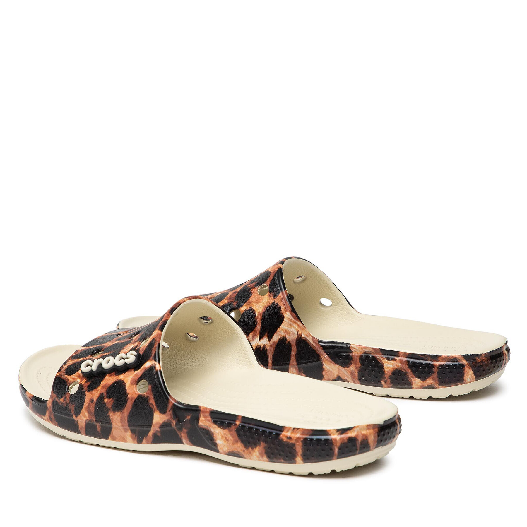 Crocs Șlapi Classic Animal Remix Slide 207841 Bej - Pled.ro