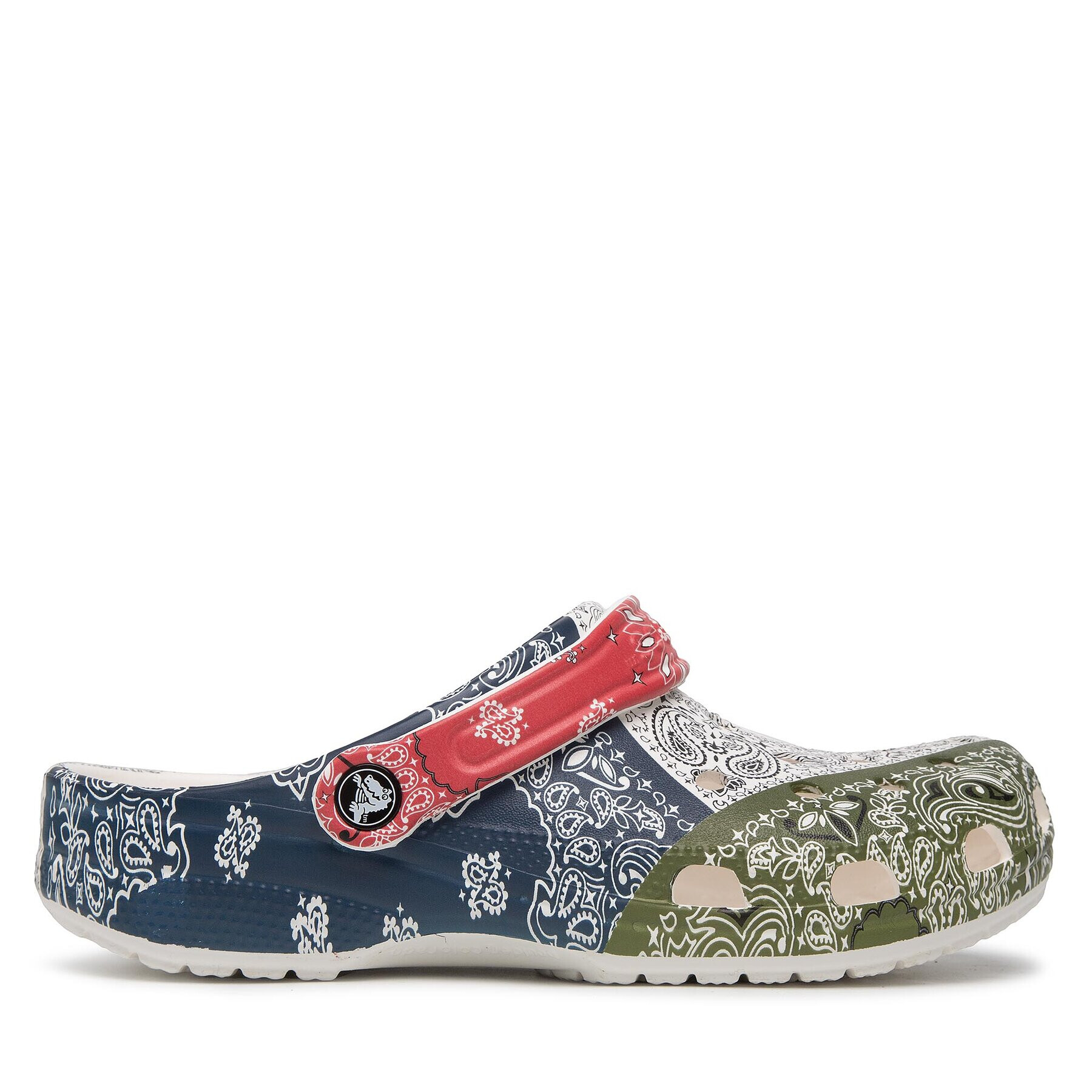 Crocs Șlapi Classic Bandana Clog 206871 Alb - Pled.ro