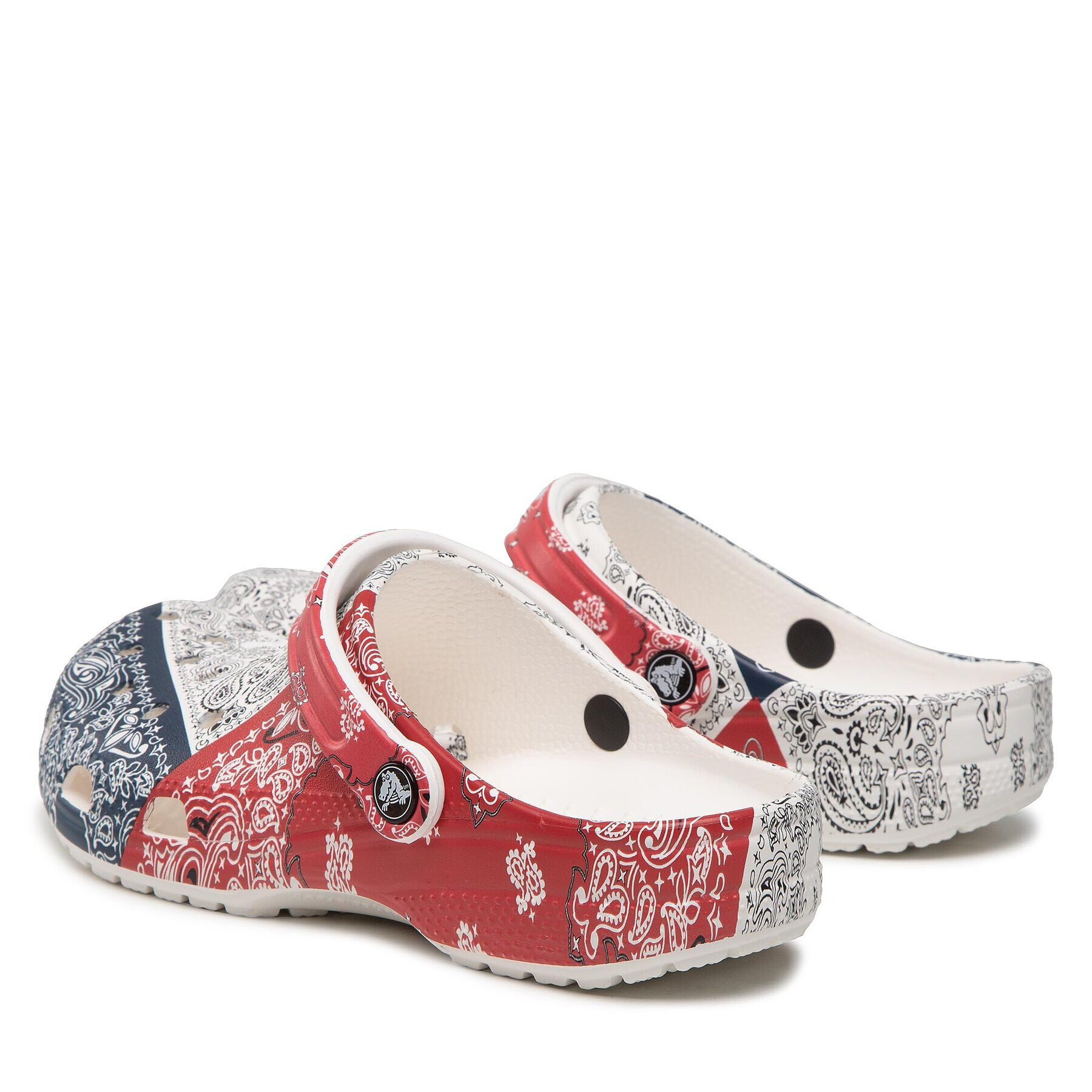 Crocs Șlapi Classic Bandana Clog 206871 Alb - Pled.ro