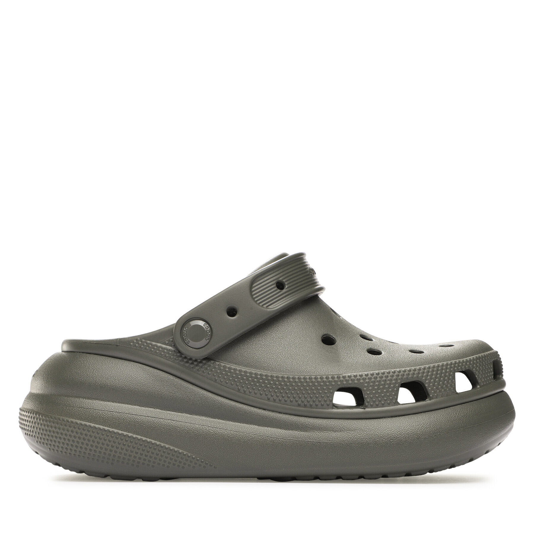 Crocs Șlapi Classic Crush Clog 207521 Kaki - Pled.ro