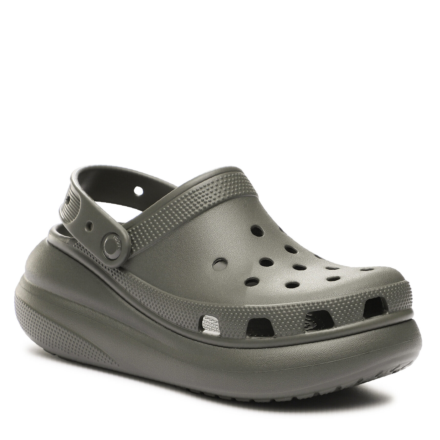 Crocs Șlapi Classic Crush Clog 207521 Kaki - Pled.ro