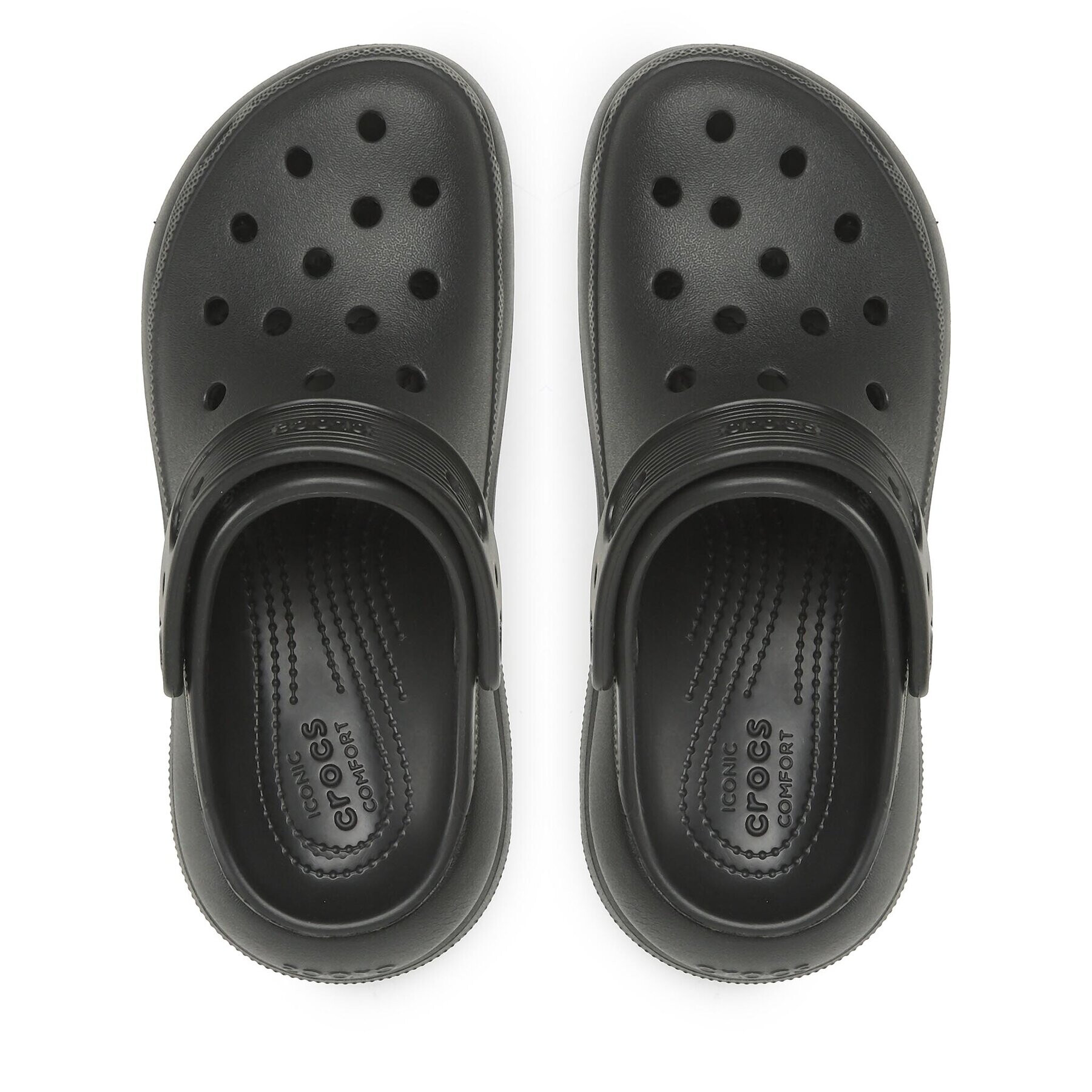 Crocs Șlapi Classic Crush Clog 207521 Negru - Pled.ro