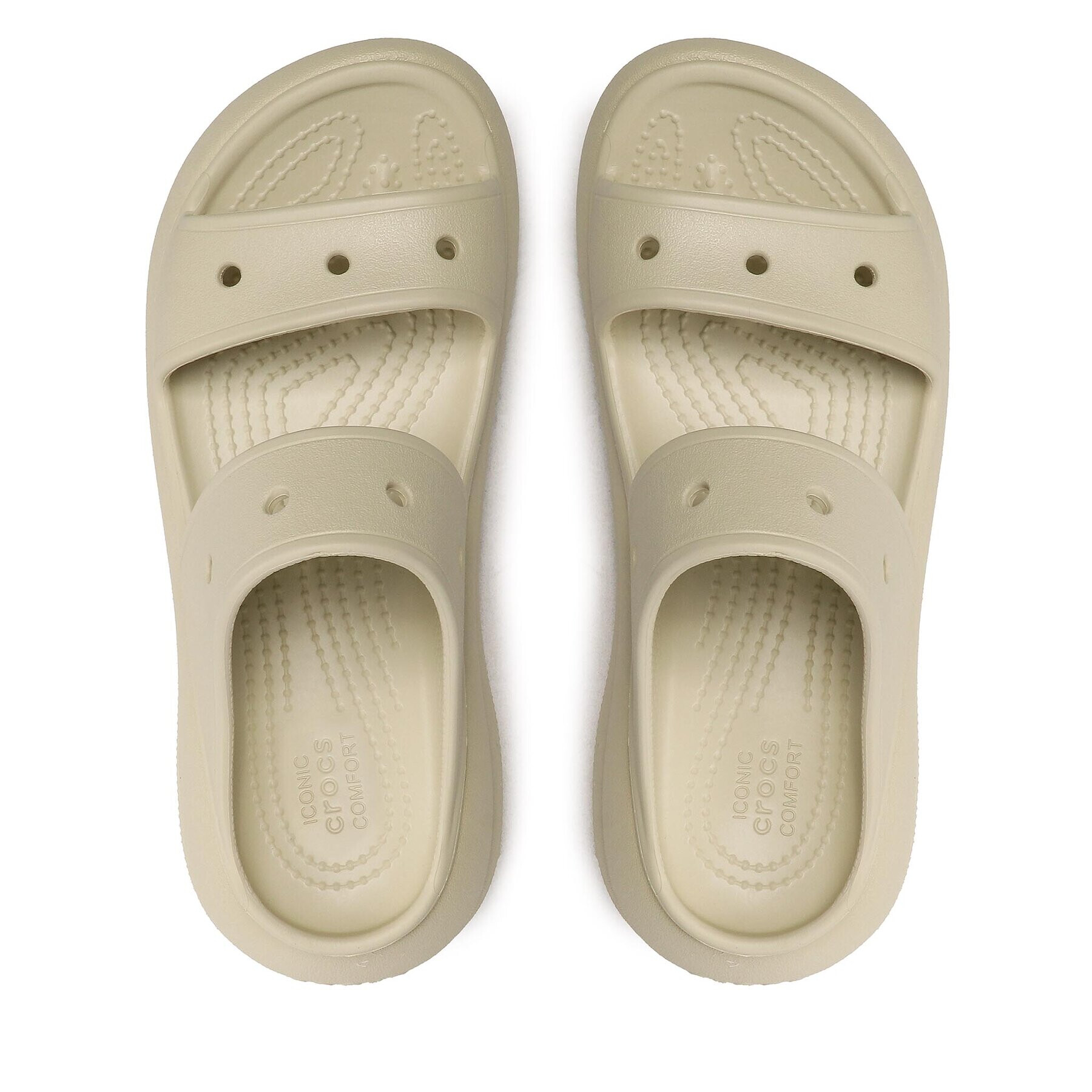 Crocs Șlapi Classic Crush Sandal 207670 Bej - Pled.ro