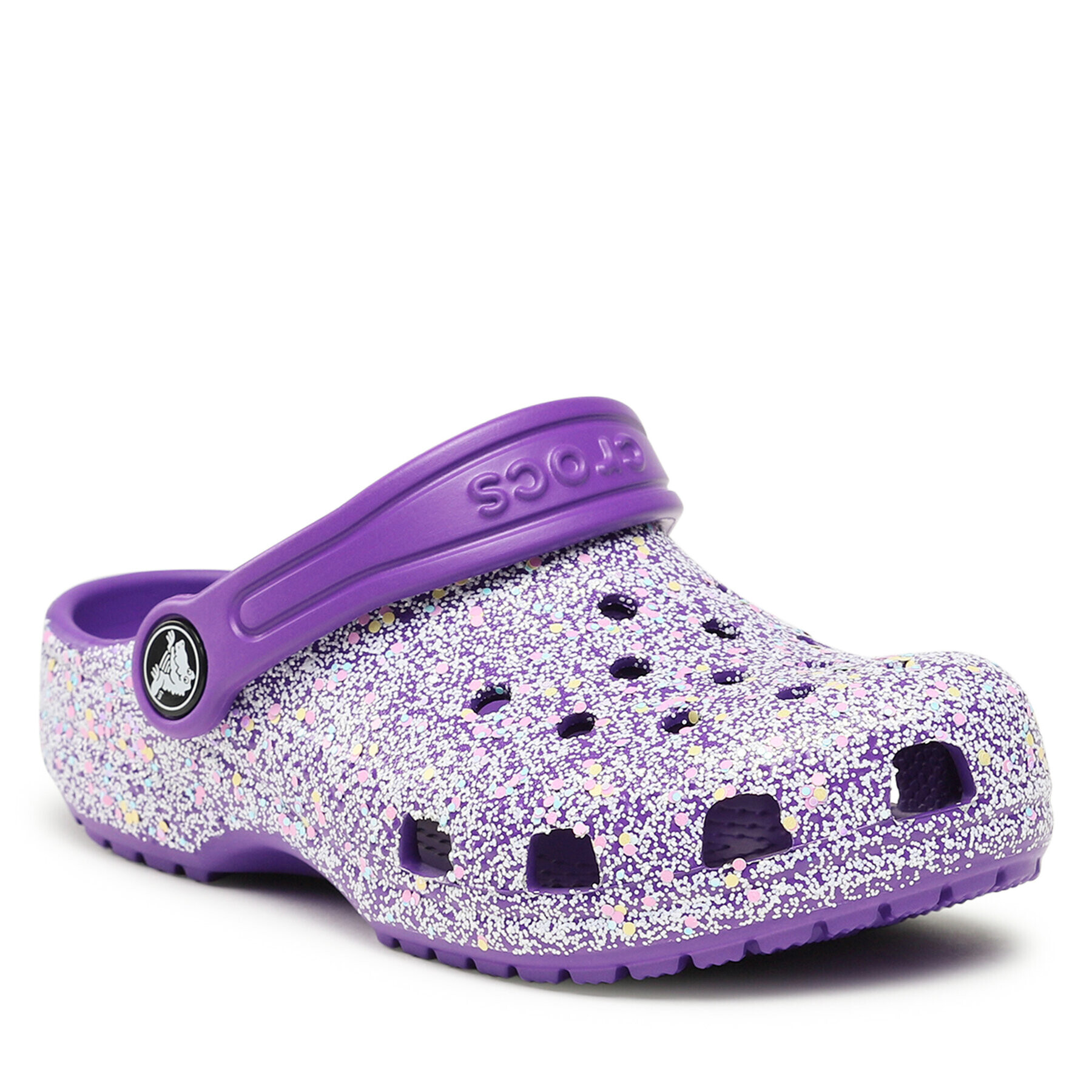 Crocs Șlapi Classic Glitter Clog K 206993 Violet - Pled.ro