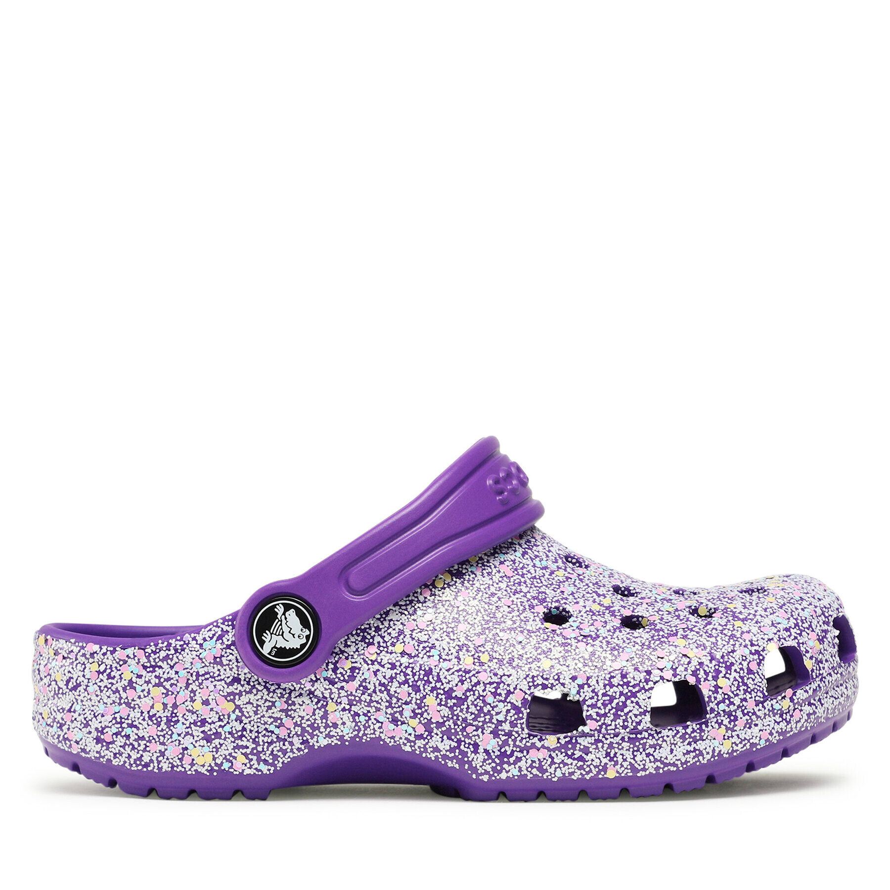 Crocs Șlapi Classic Glitter Clog K 206993 Violet - Pled.ro