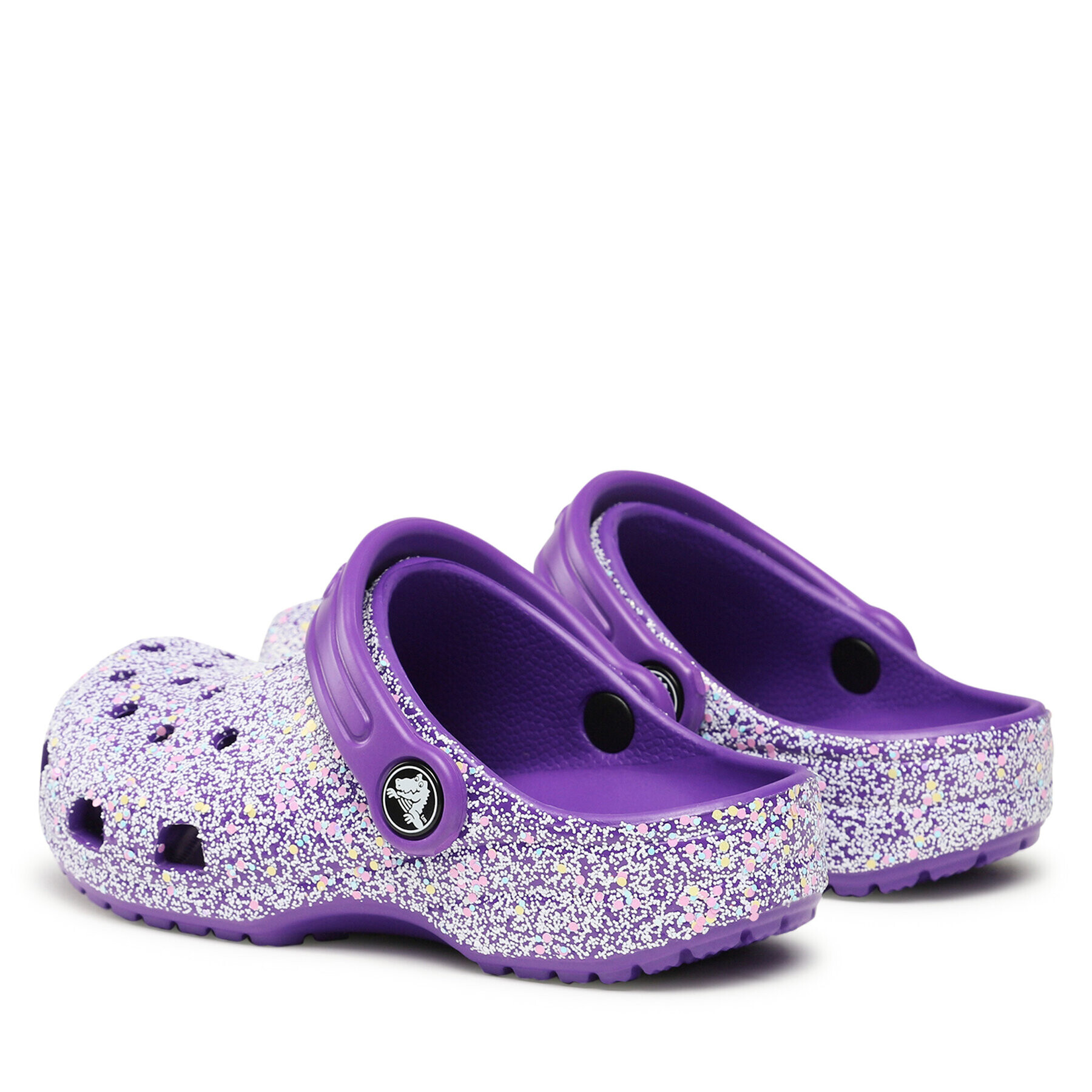 Crocs Șlapi Classic Glitter Clog K 206993 Violet - Pled.ro