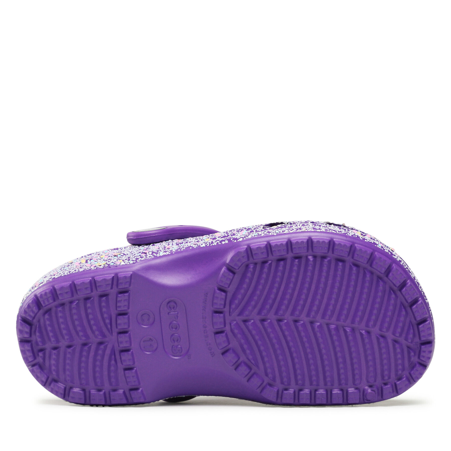 Crocs Șlapi Classic Glitter Clog K 206993 Violet - Pled.ro