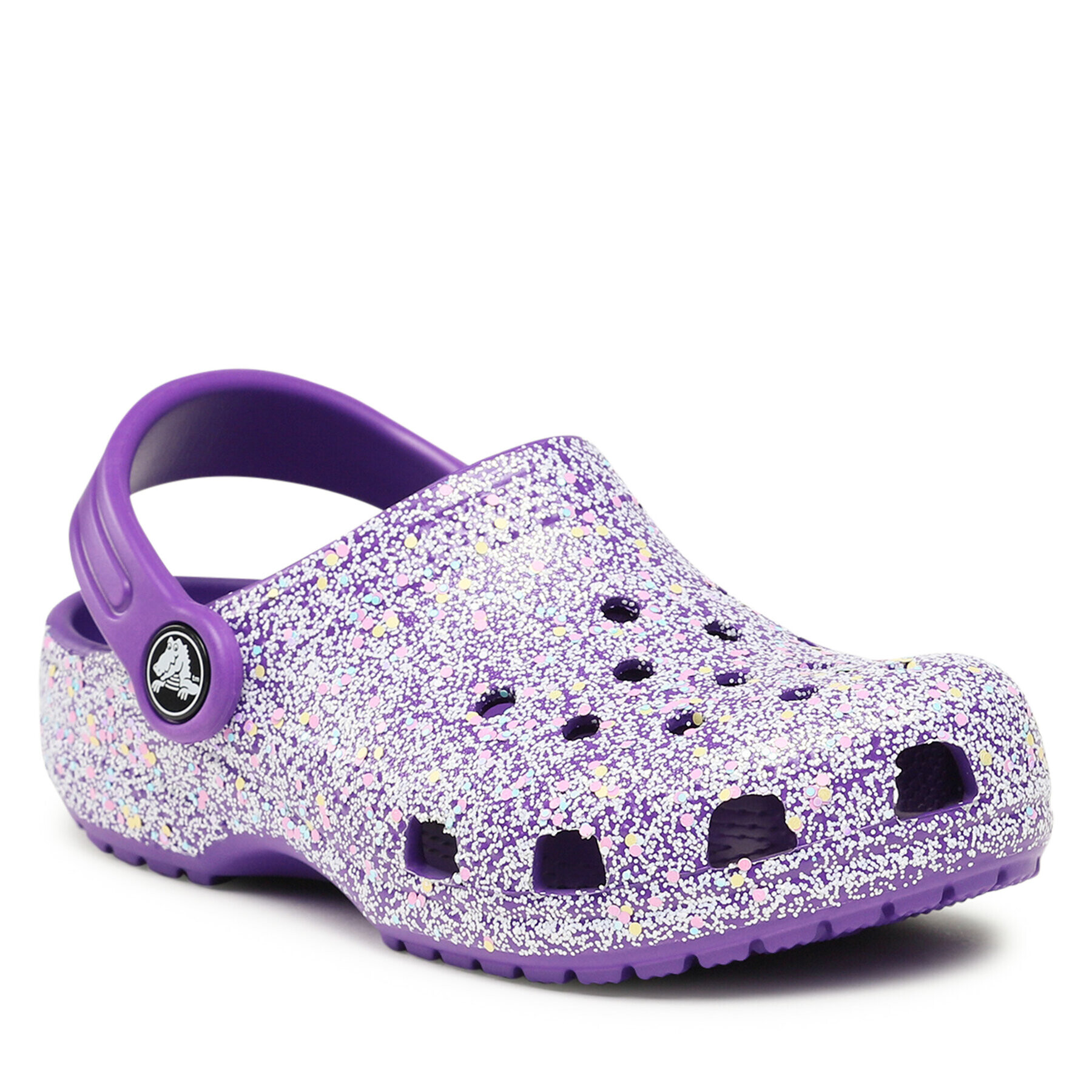 Crocs Șlapi Classic Glitter Clog K 206993 Violet - Pled.ro