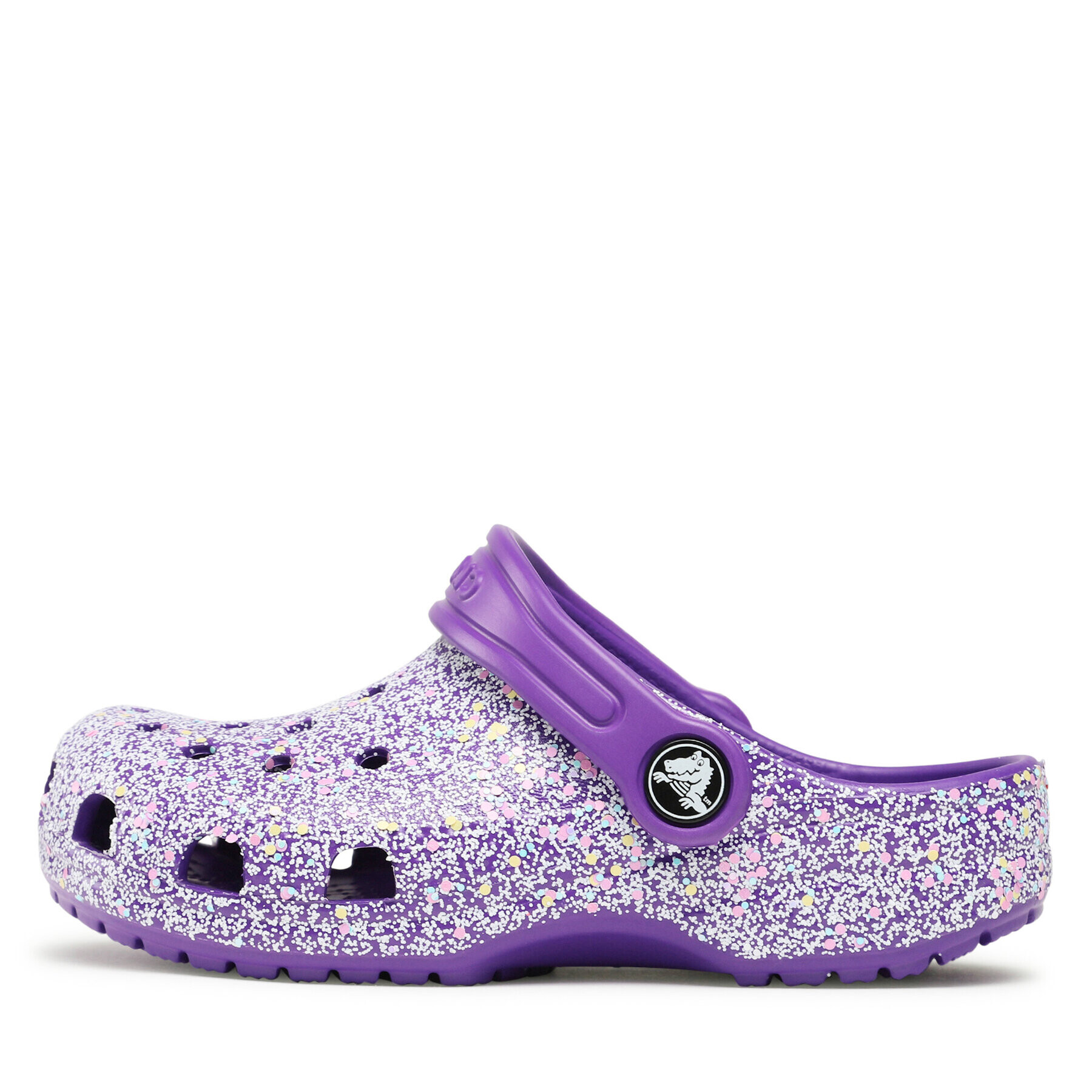 Crocs Șlapi Classic Glitter Clog K 206993 Violet - Pled.ro