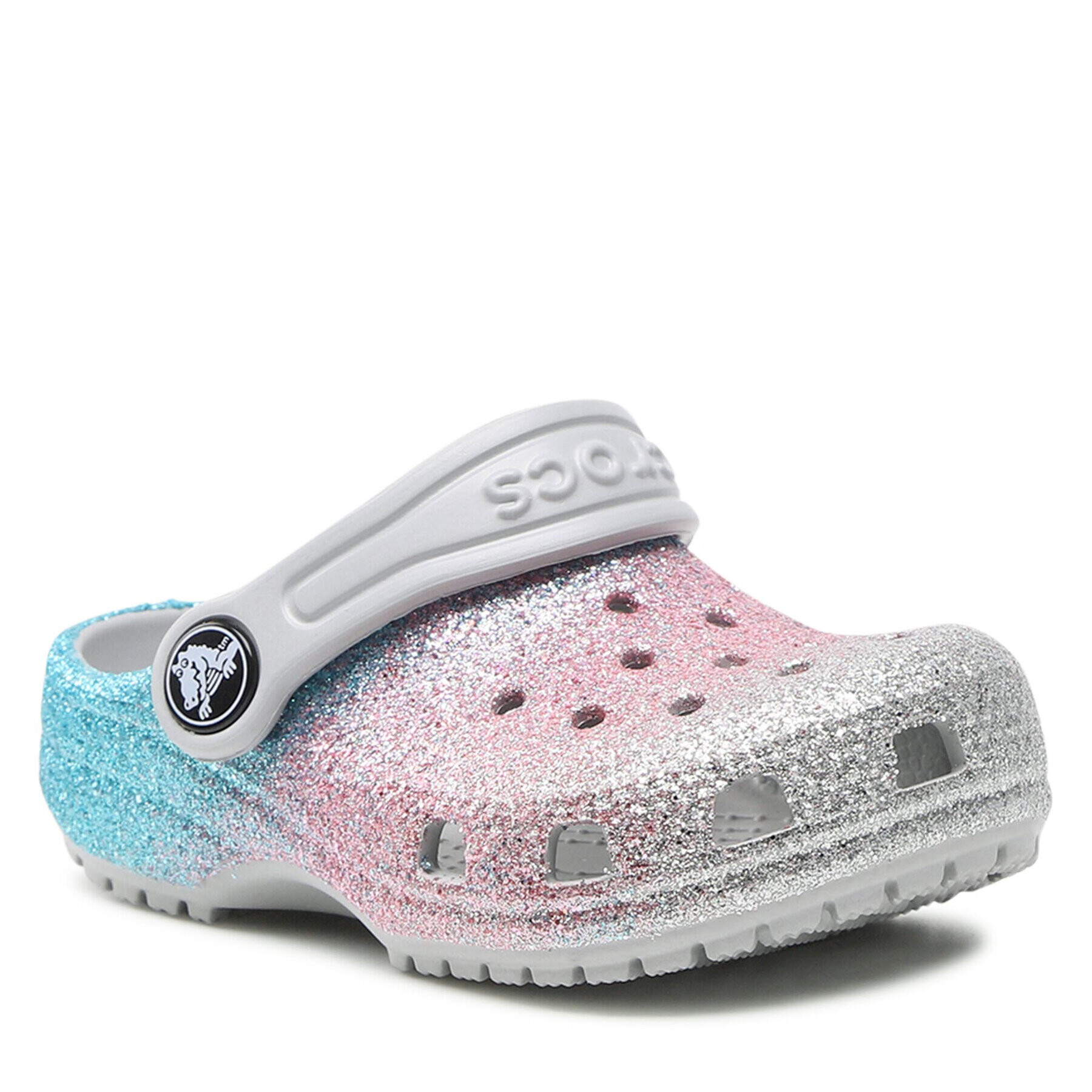 Crocs Șlapi Classic Glitter Clog T 206992 Colorat - Pled.ro