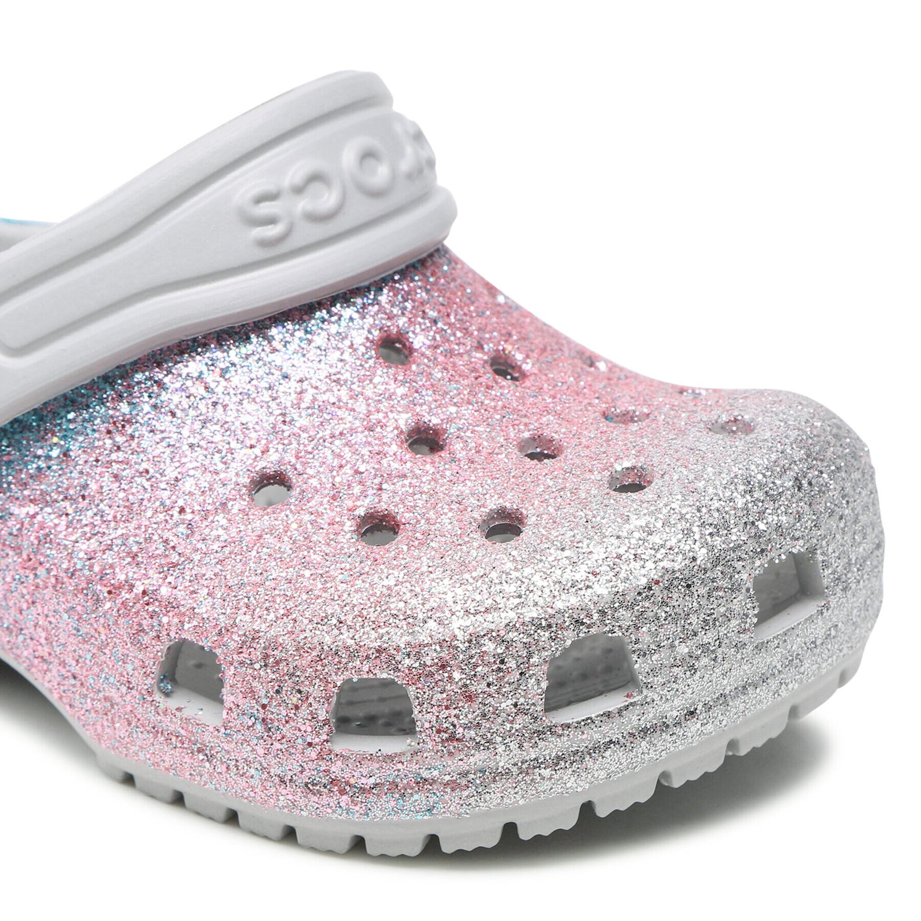 Crocs Șlapi Classic Glitter Clog T 206992 Colorat - Pled.ro