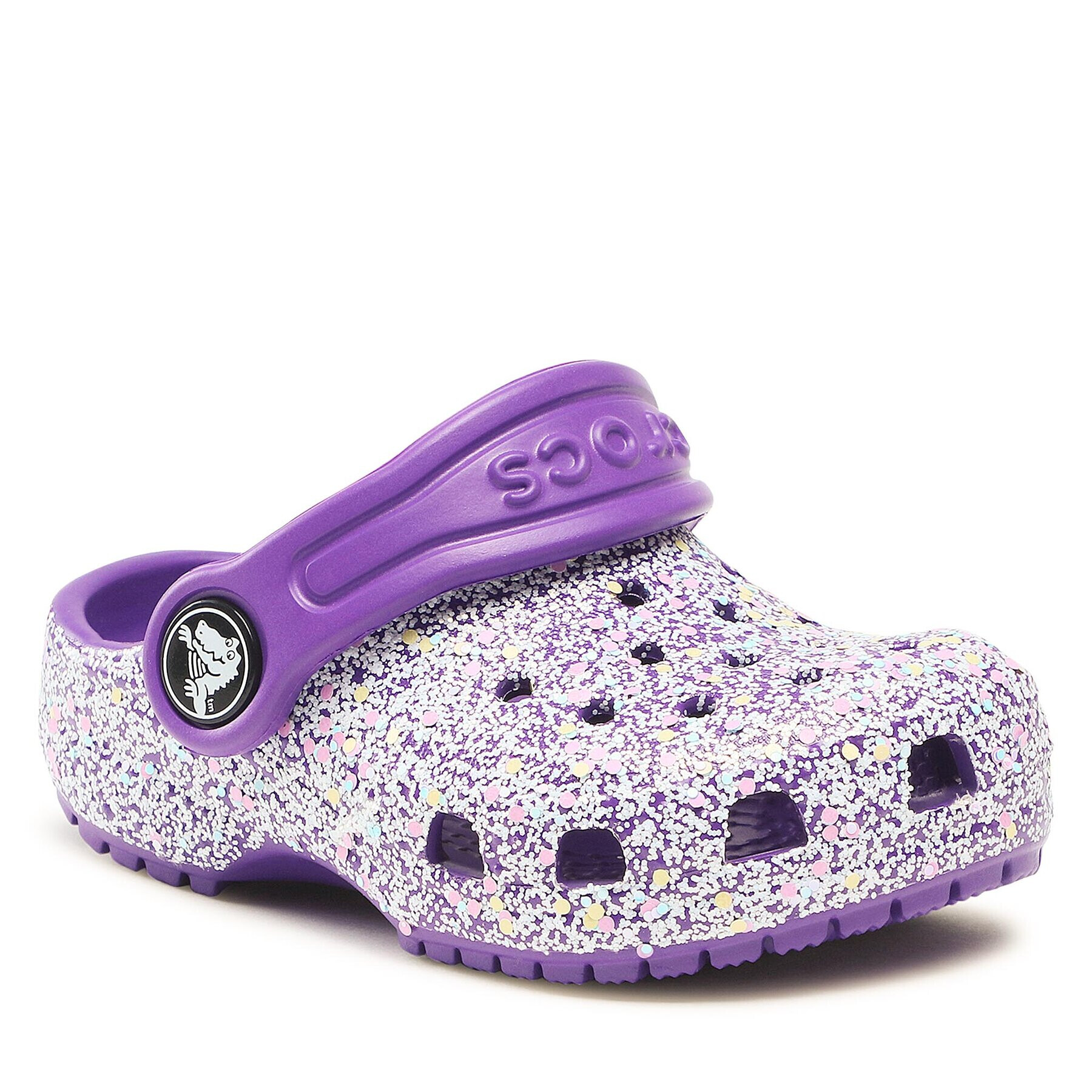 Crocs Șlapi Classic Glitter Kids Clog T 206992 Violet - Pled.ro