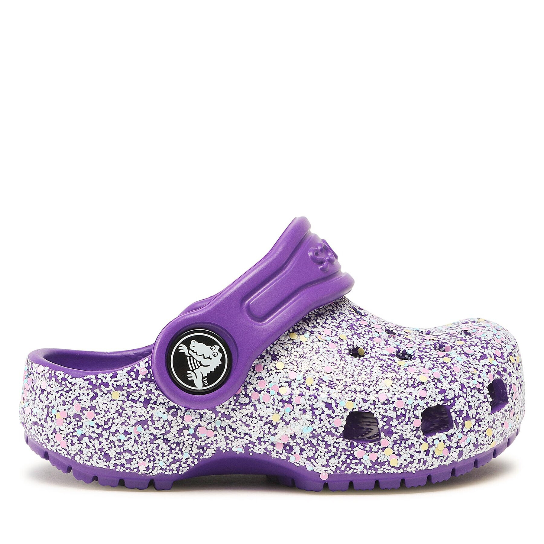 Crocs Șlapi Classic Glitter Kids Clog T 206992 Violet - Pled.ro