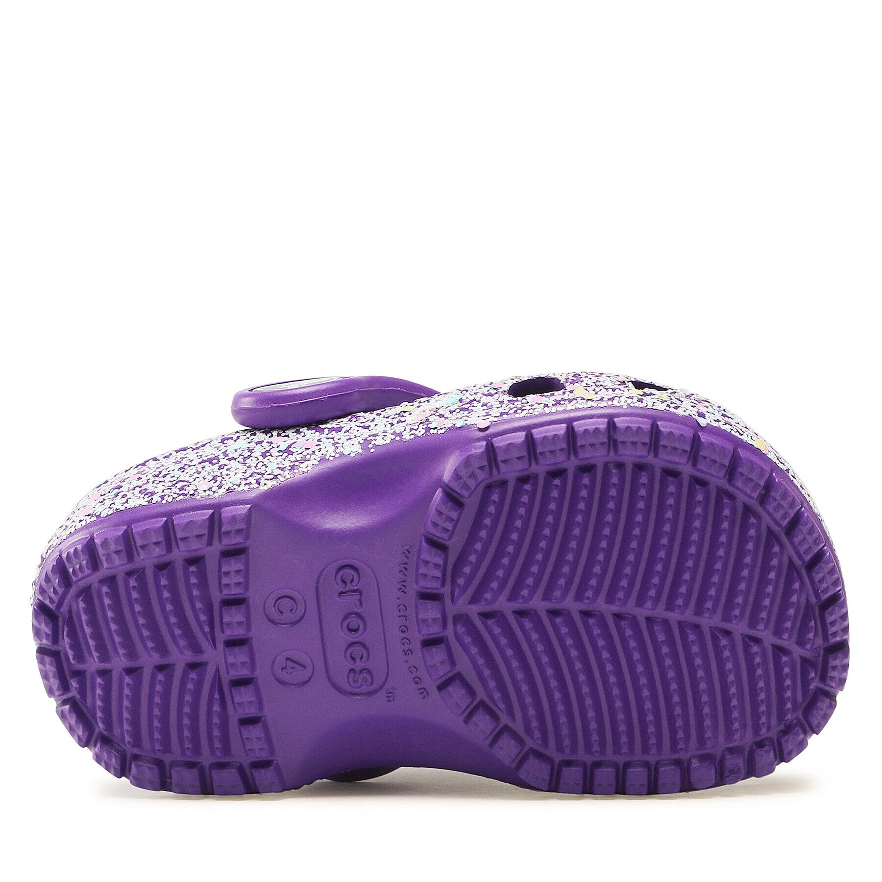 Crocs Șlapi Classic Glitter Kids Clog T 206992 Violet - Pled.ro