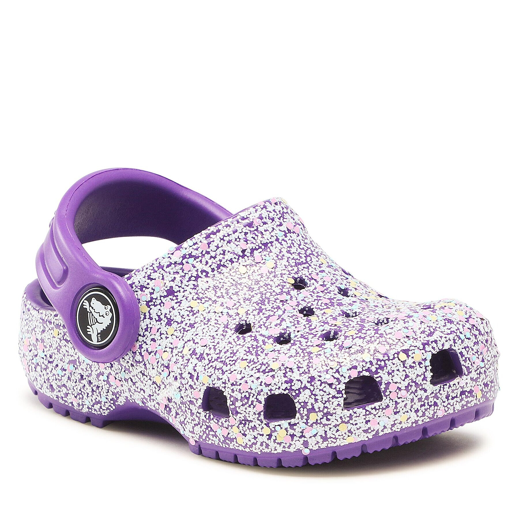 Crocs Șlapi Classic Glitter Kids Clog T 206992 Violet - Pled.ro