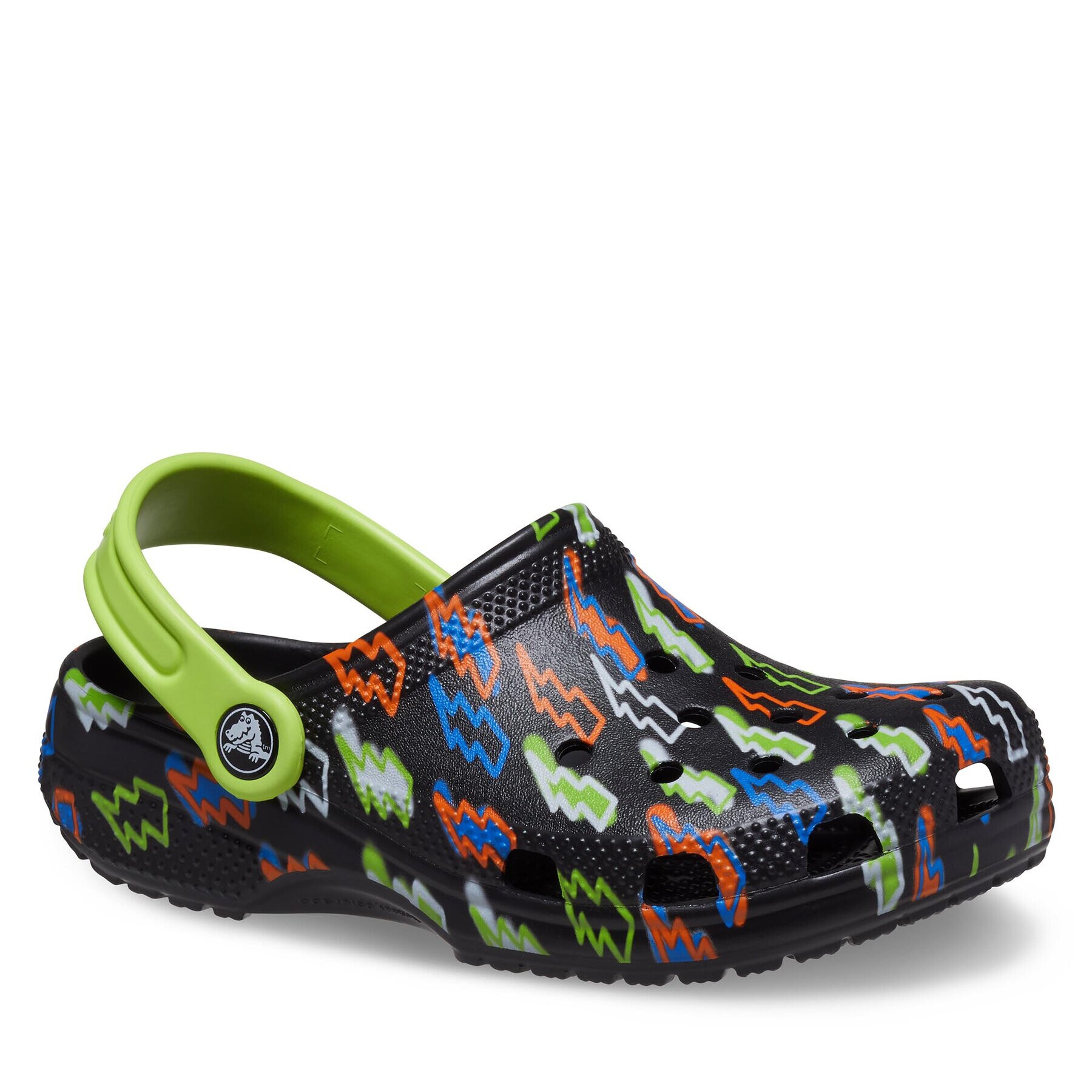 Crocs Șlapi Classic Lightning Bolt Clog Kids 208307 Negru - Pled.ro