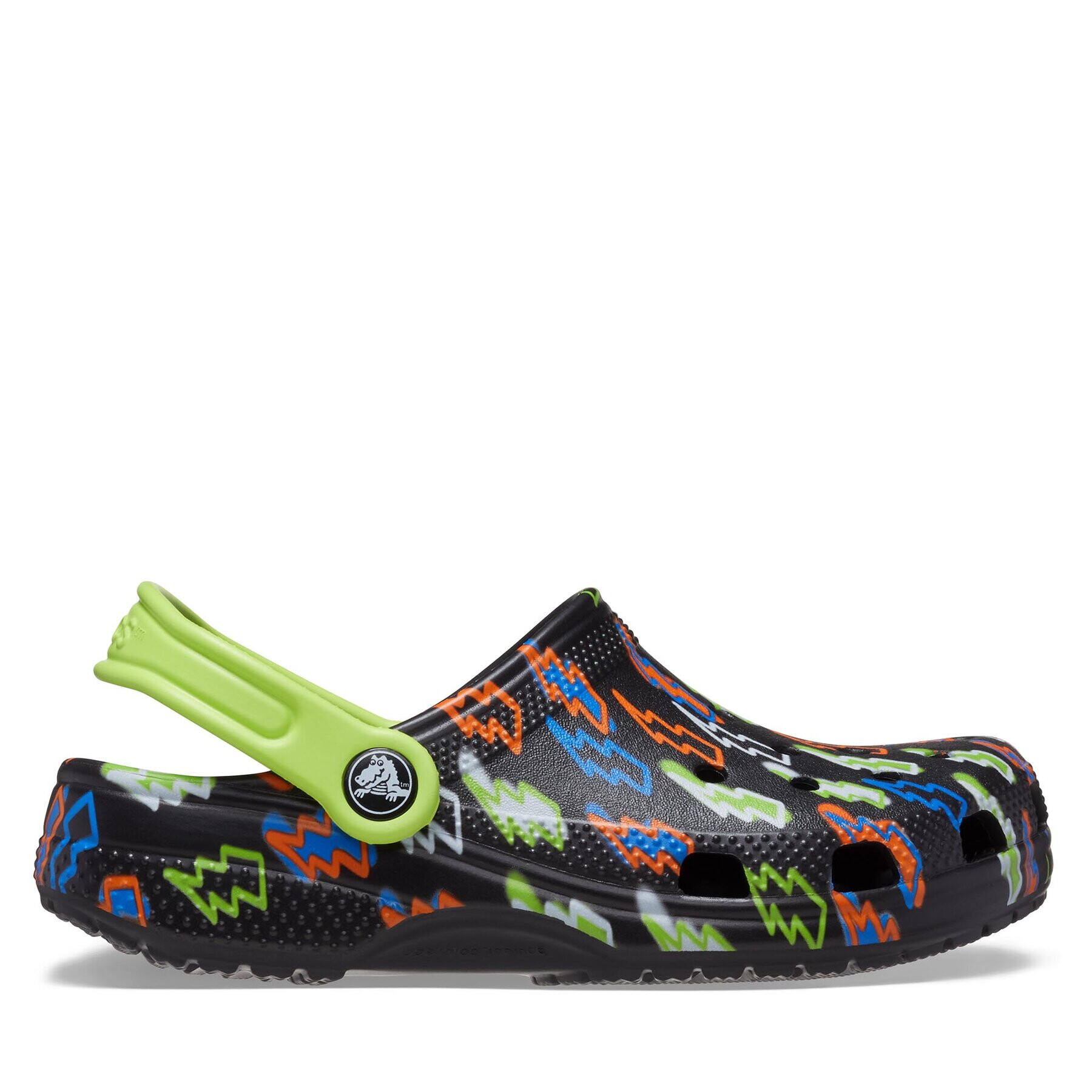 Crocs Șlapi Classic Lightning Bolt Clog Kids 208307 Negru - Pled.ro