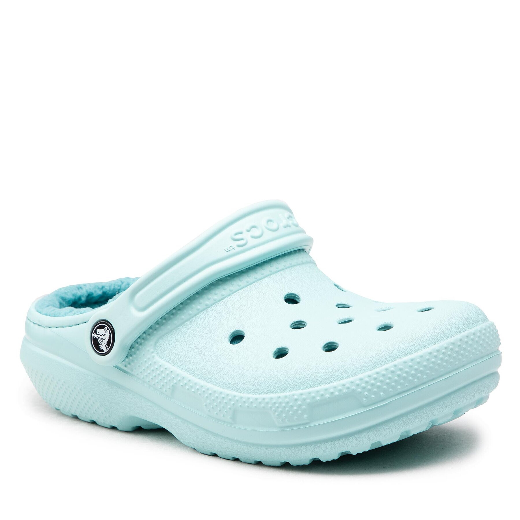 Crocs Șlapi Classic Lined Clog 203591 Albastru - Pled.ro