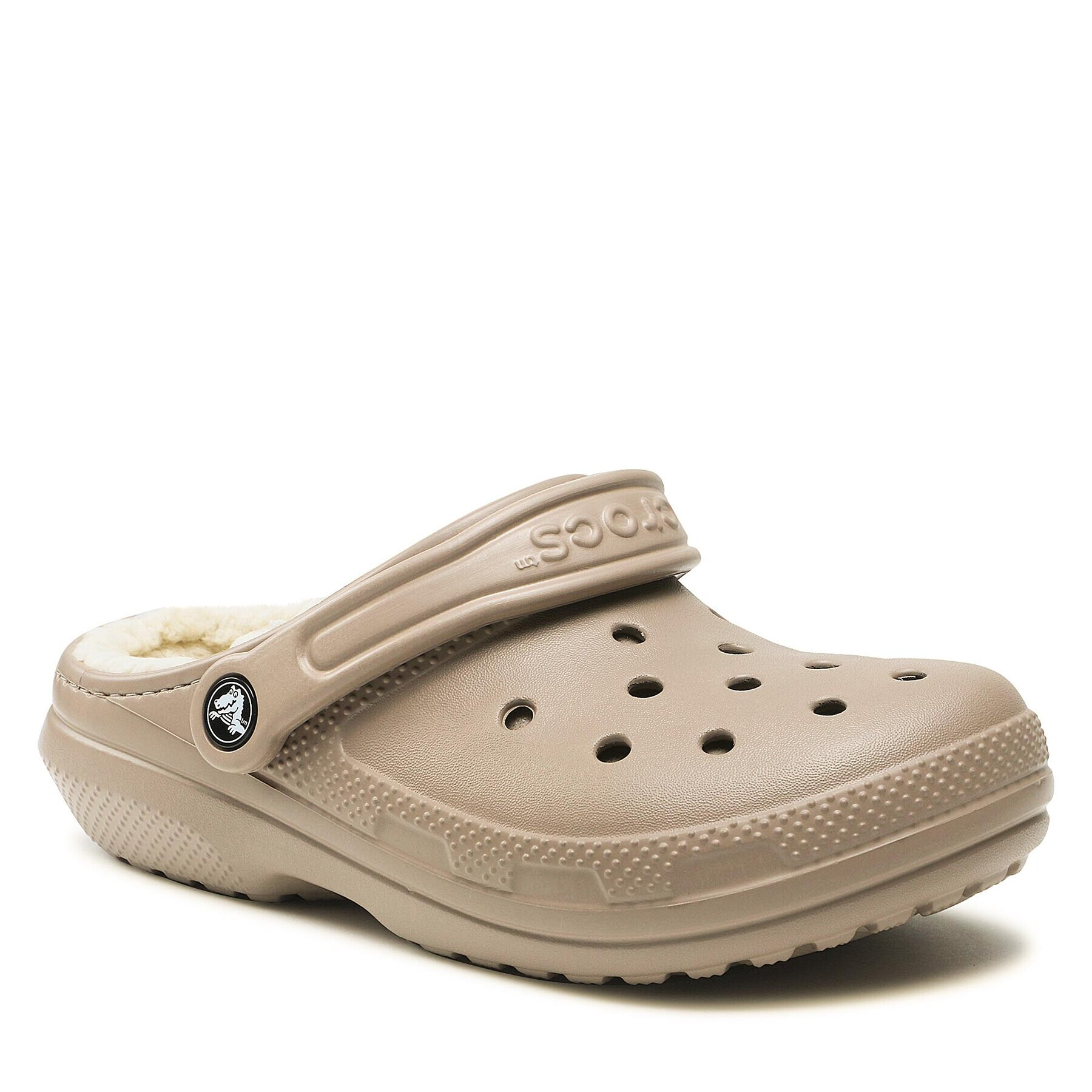 Crocs Șlapi Classic Lined Clog 203591 Bej - Pled.ro