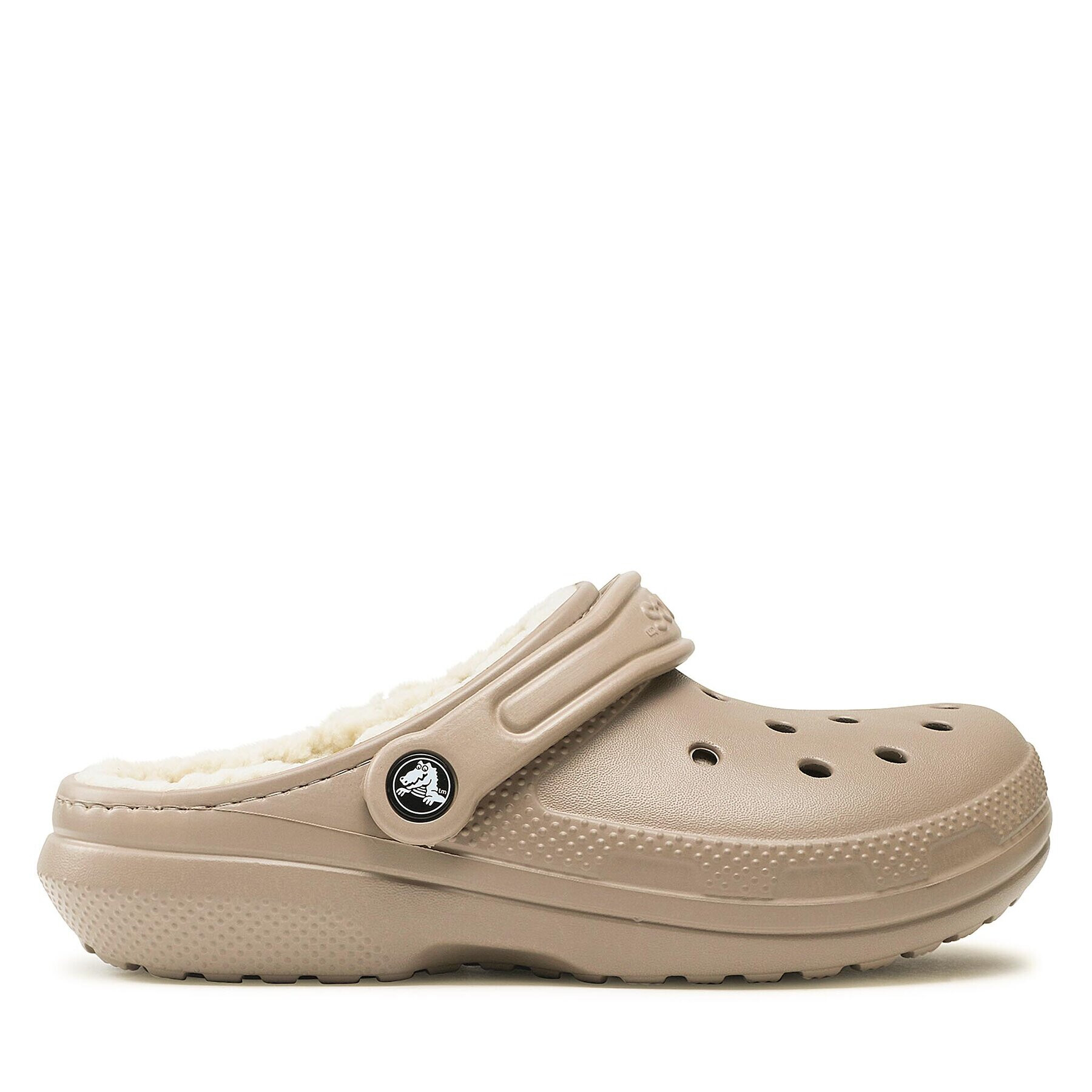 Crocs Șlapi Classic Lined Clog 203591 Bej - Pled.ro