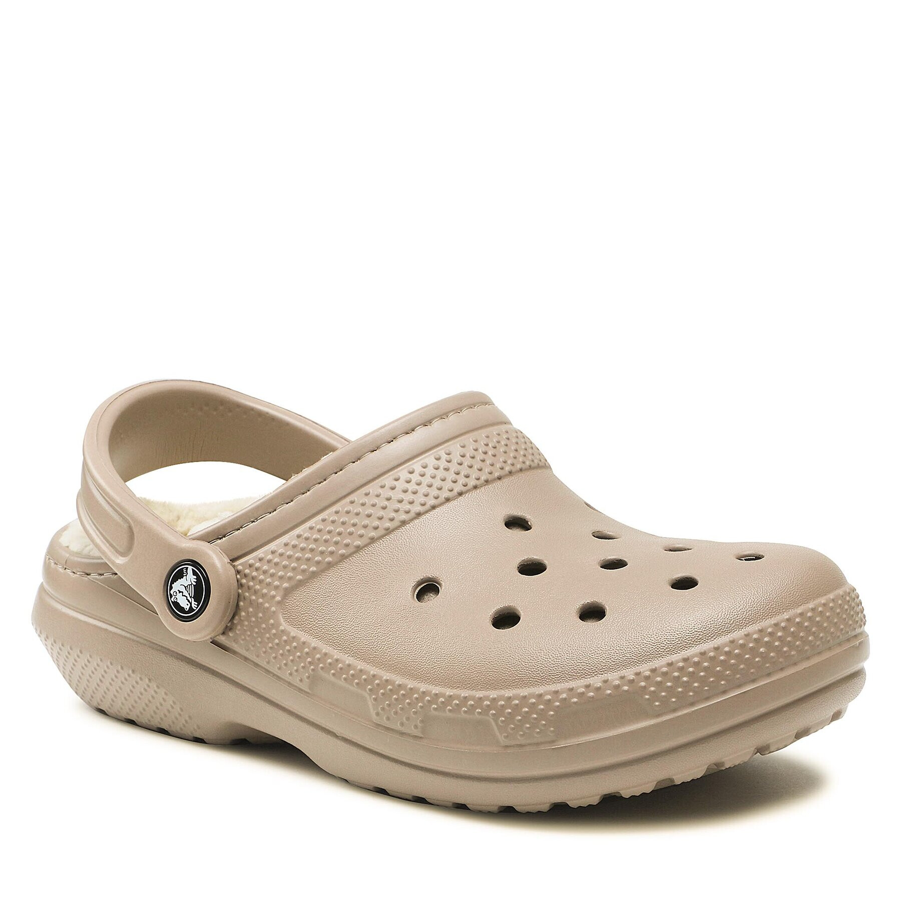 Crocs Șlapi Classic Lined Clog 203591 Bej - Pled.ro