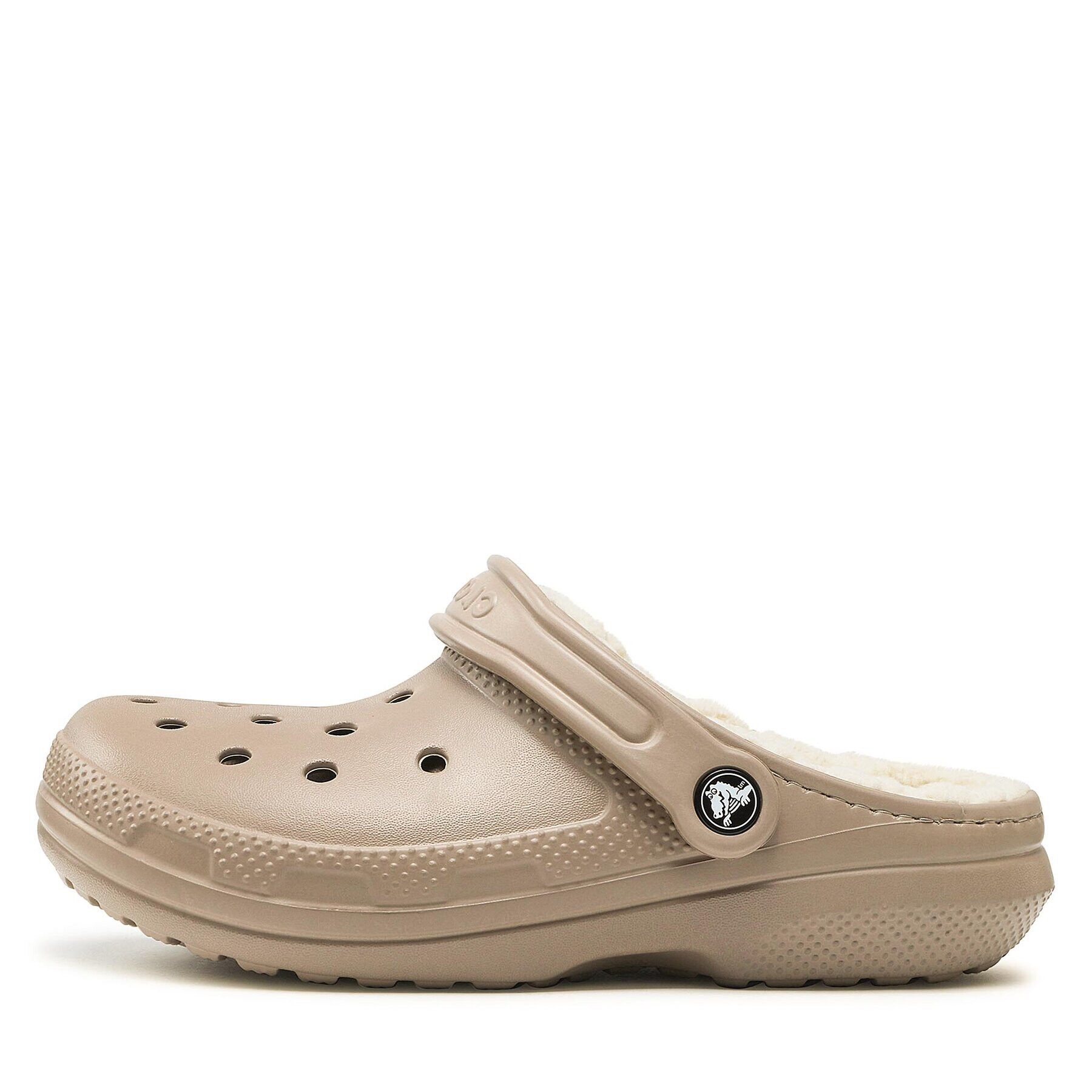 Crocs Șlapi Classic Lined Clog 203591 Bej - Pled.ro