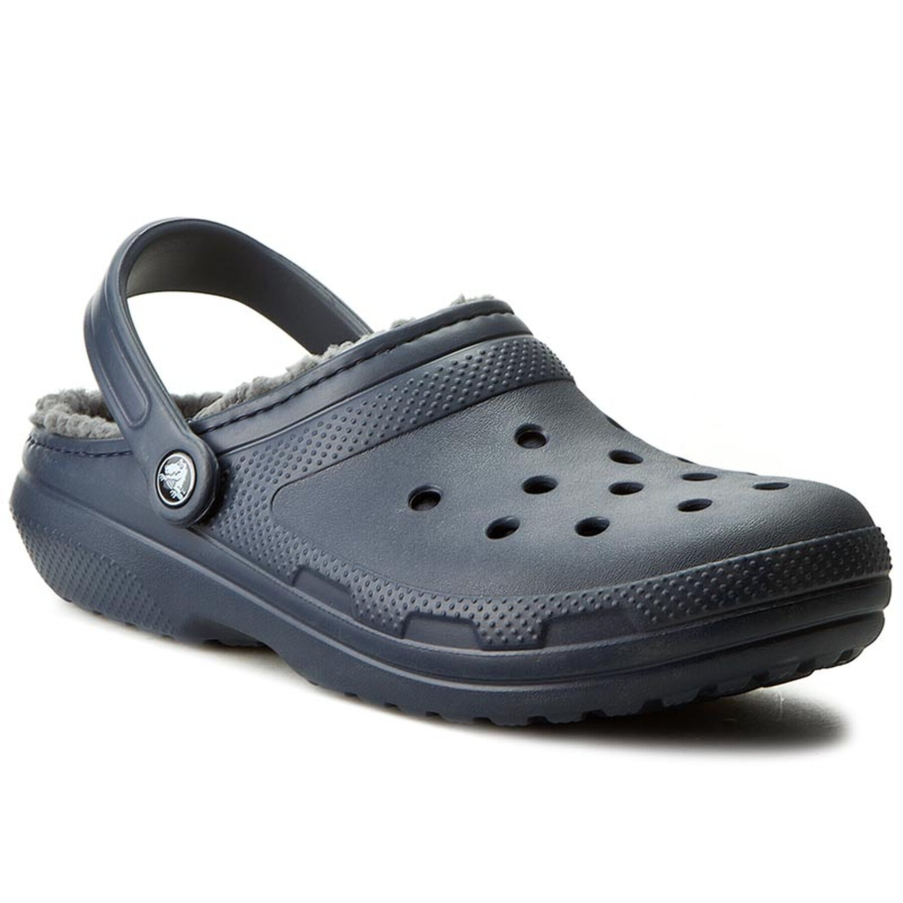 Crocs Șlapi Classic Lined Clog 203591 Bleumarin - Pled.ro