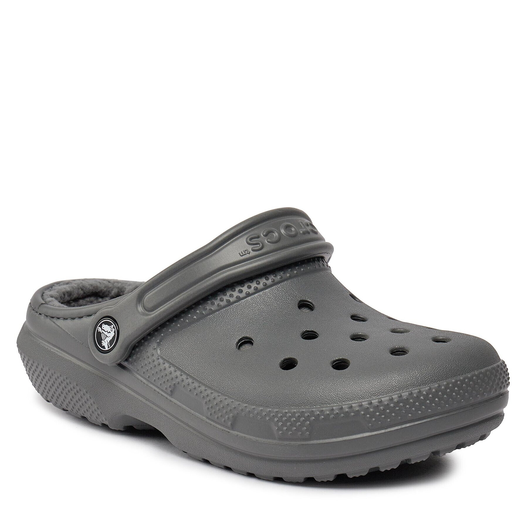 Crocs Șlapi Classic Lined Clog 203591 Gri - Pled.ro