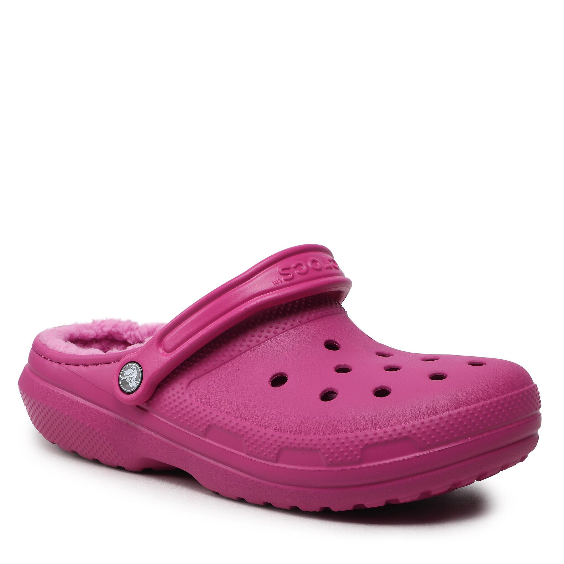 Crocs Șlapi Classic Lined Clog 203591 Roz - Pled.ro