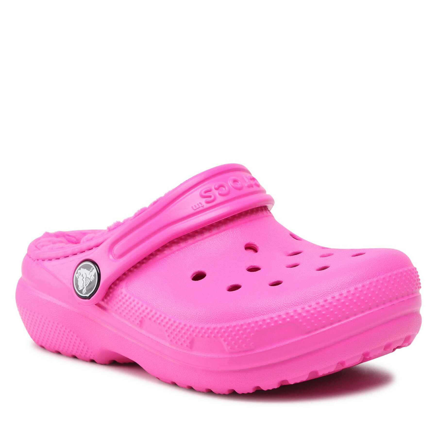 Crocs Șlapi Classic Lined Clog K 203506 Roz - Pled.ro