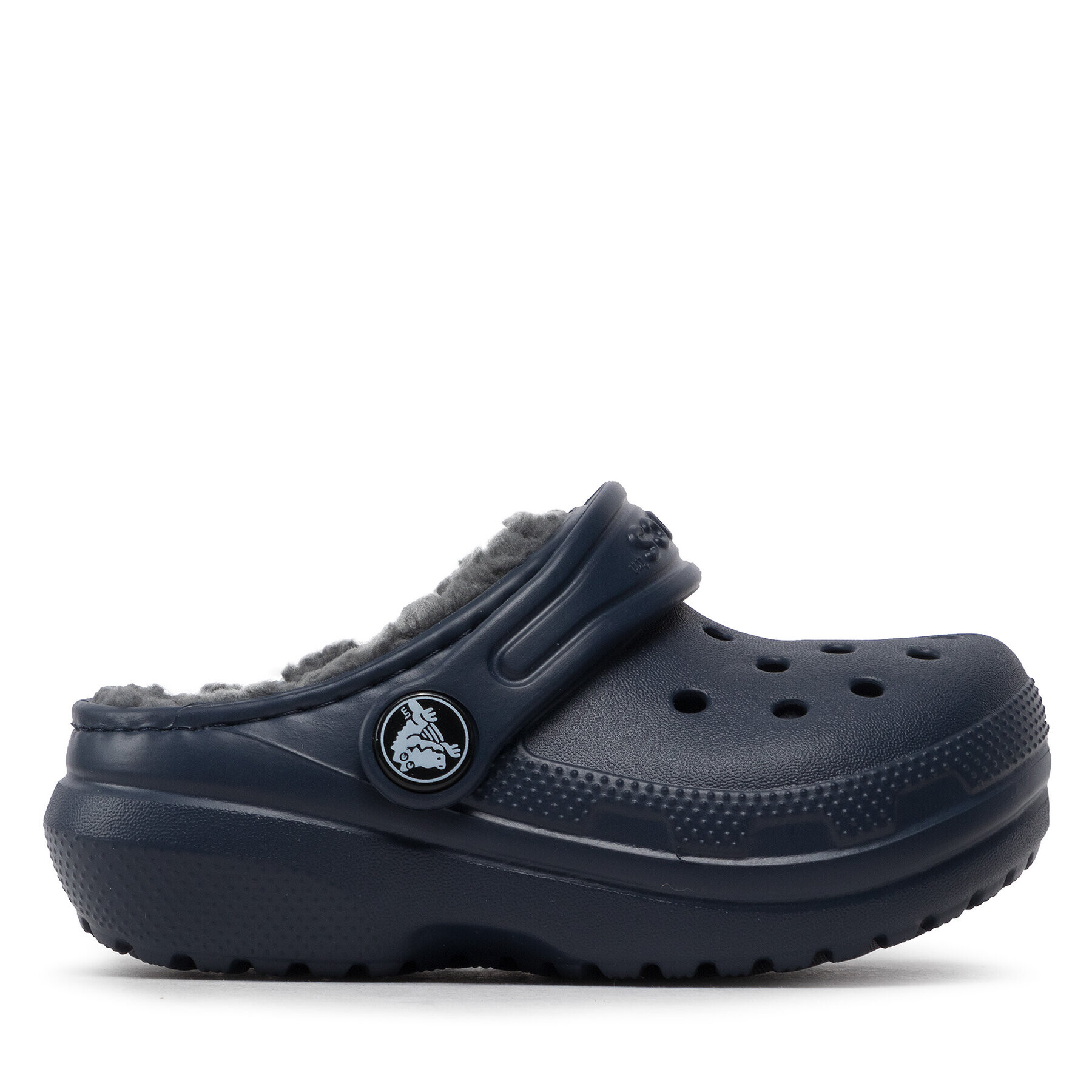 Crocs Șlapi Classic Lined Clog T 207009 Bleumarin - Pled.ro