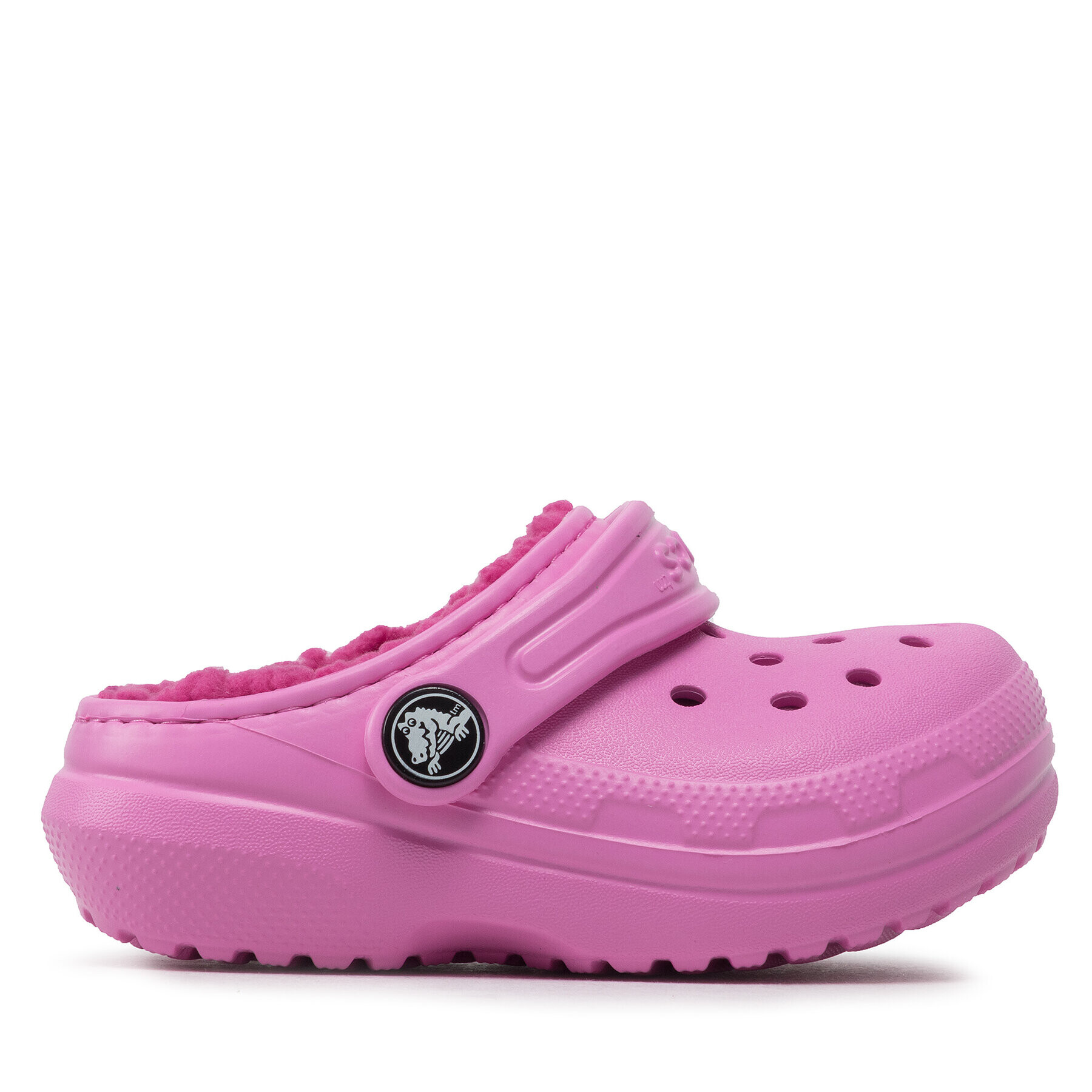 Crocs Șlapi Classic Lined Clog T 207009 Roz - Pled.ro