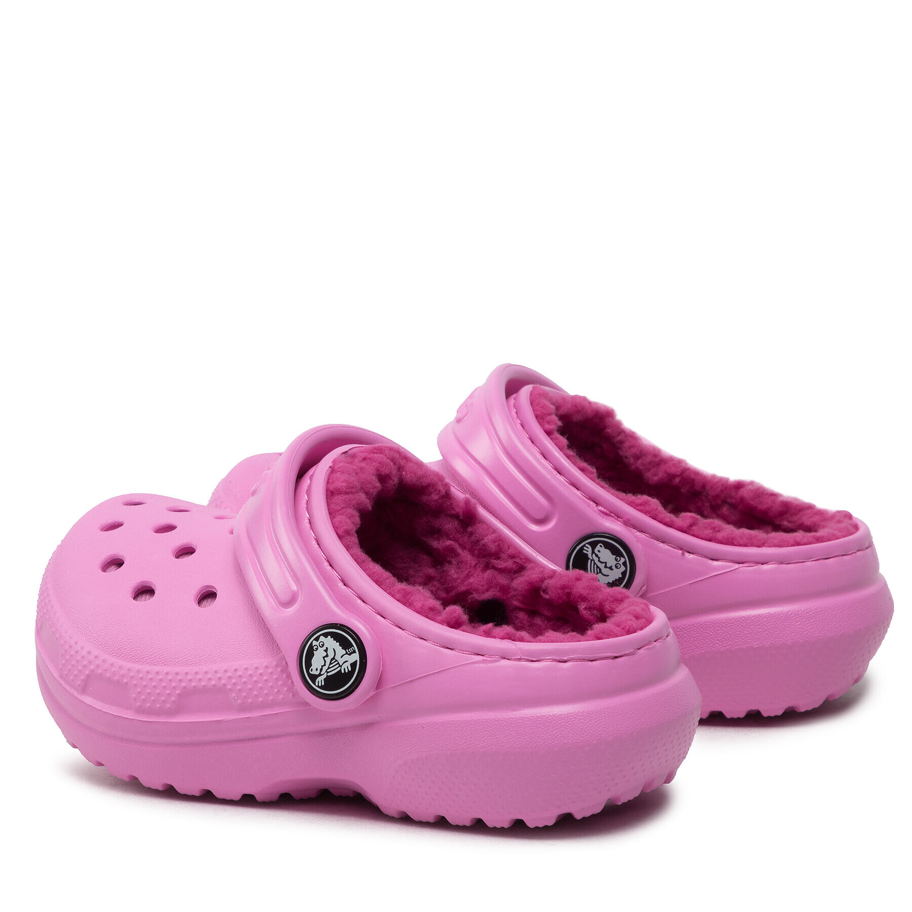 Crocs Șlapi Classic Lined Clog T 207009 Roz - Pled.ro