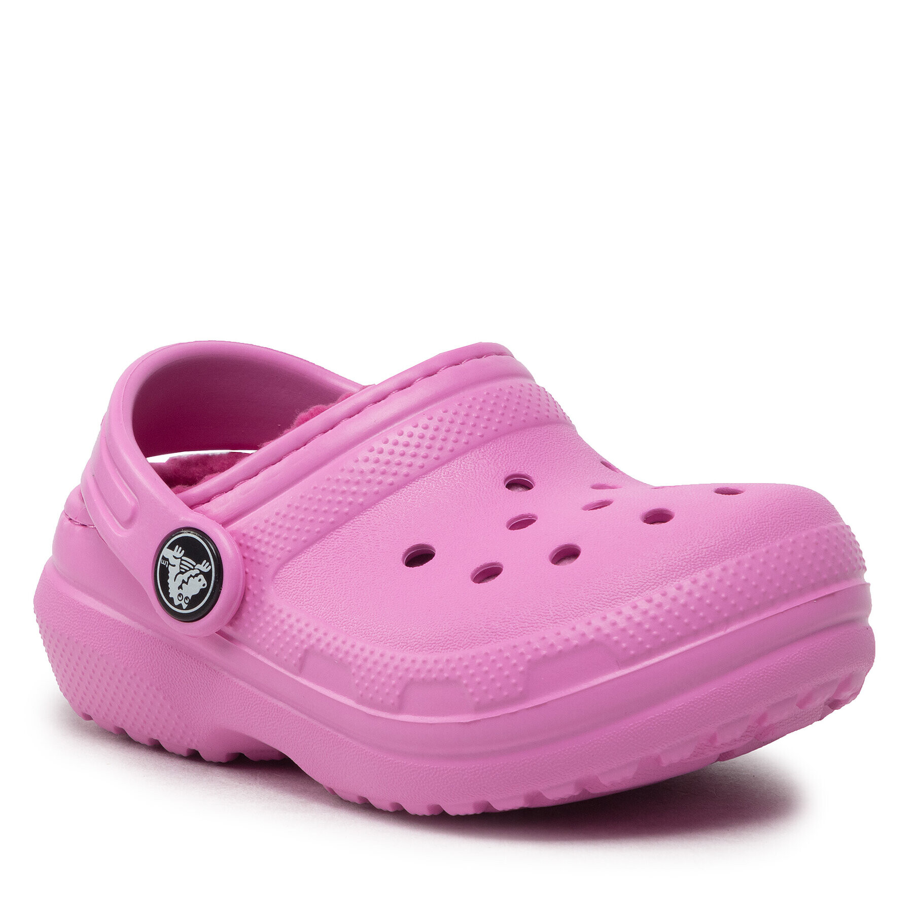 Crocs Șlapi Classic Lined Clog T 207009 Roz - Pled.ro