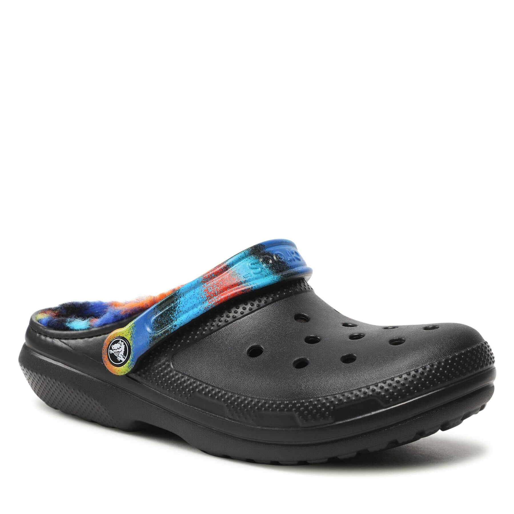 Crocs Șlapi Classic Lined Spray Dye Clog 208045 Negru - Pled.ro