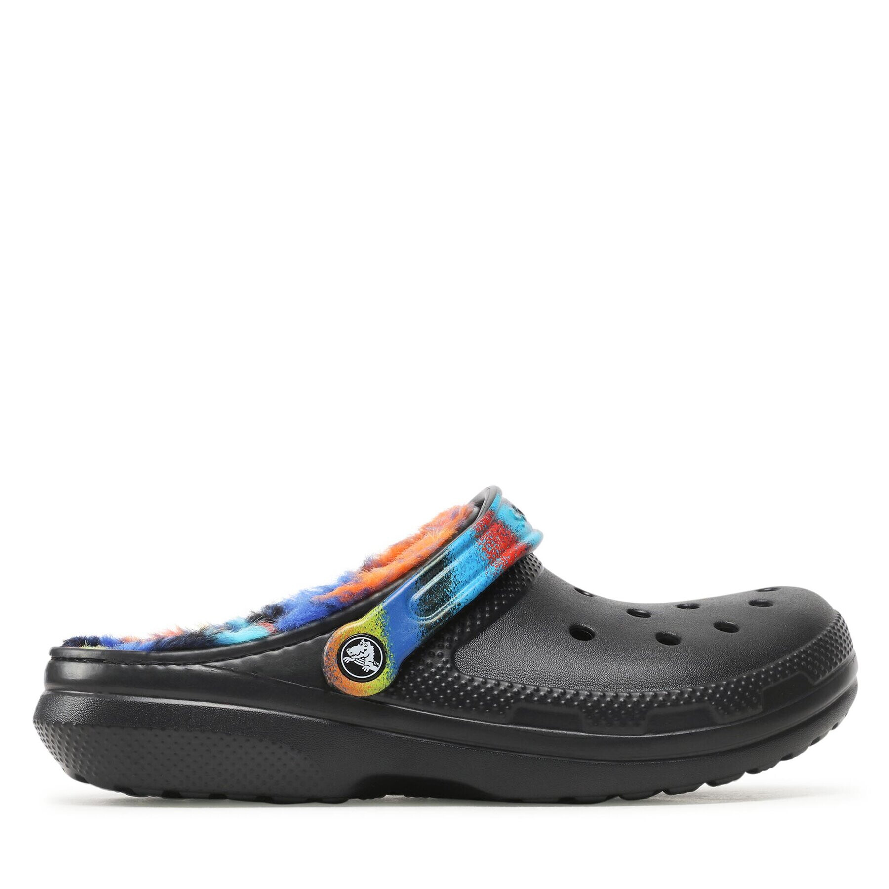 Crocs Șlapi Classic Lined Spray Dye Clog 208045 Negru - Pled.ro